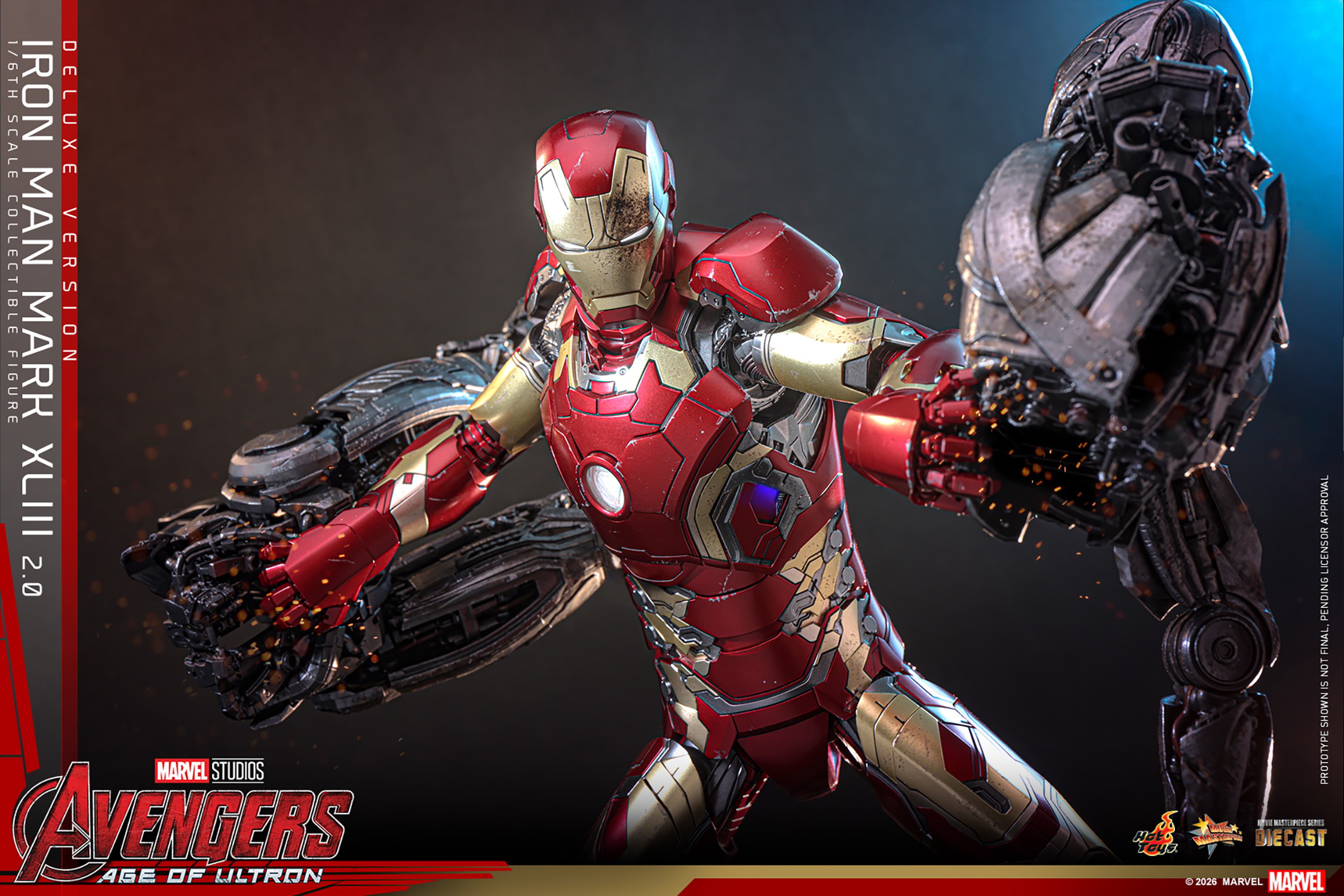 Marvel Iron Man Mark XLIII (2.0) (Deluxe Version) Sixth Scale Figure  (Prototype Shown) View 8