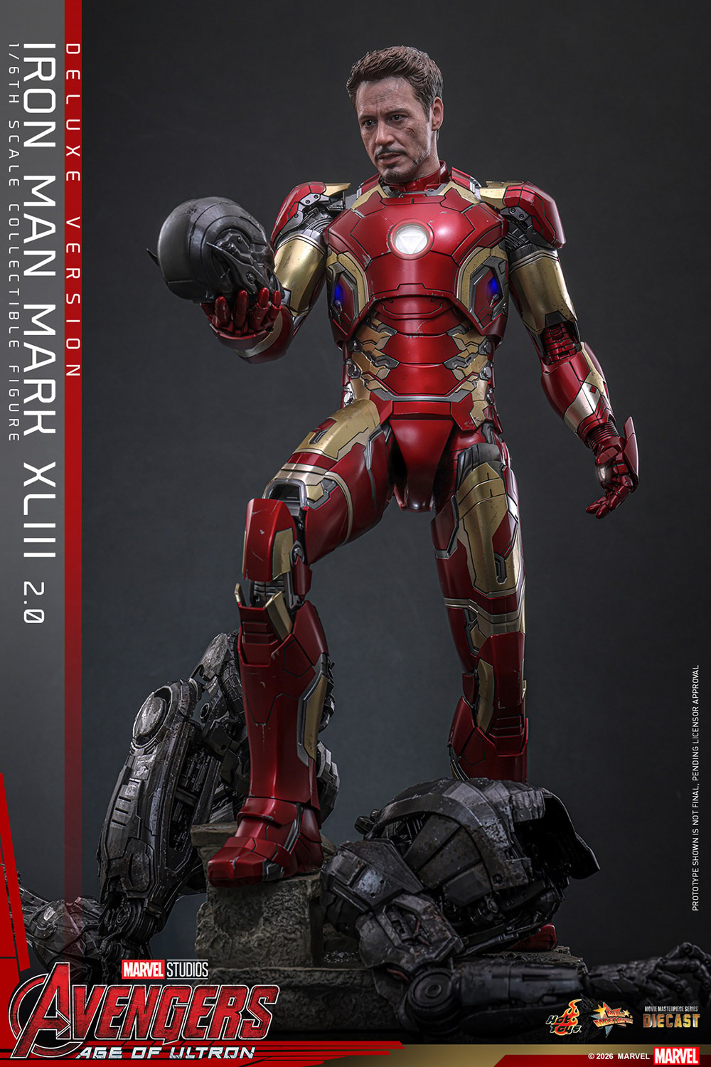 Marvel Iron Man Mark XLIII (2.0) (Deluxe Version) Sixth Scale Figure  (Prototype Shown) View 9