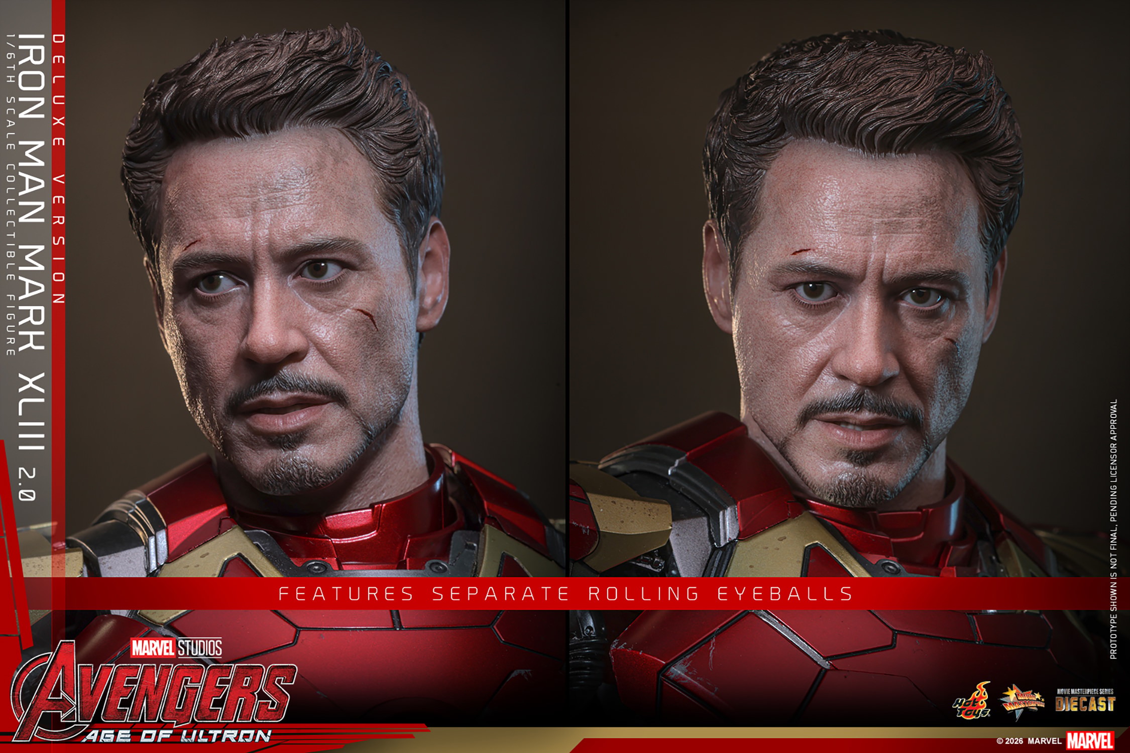 Marvel Iron Man Mark XLIII (2.0) (Deluxe Version) Sixth Scale Figure  (Prototype Shown) View 12