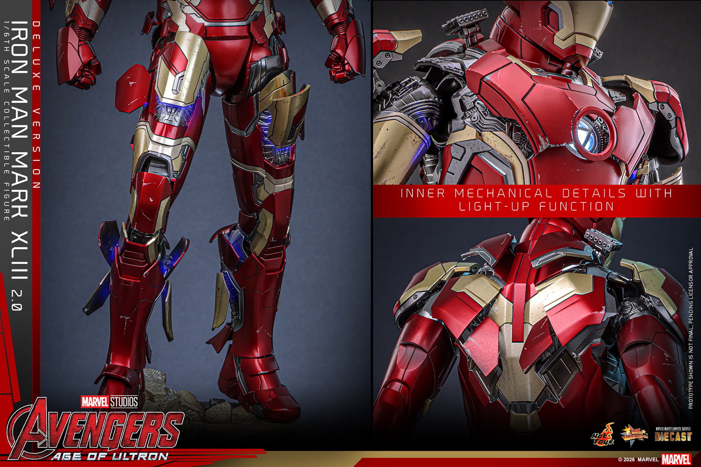 Marvel Iron Man Mark XLIII (2.0) (Deluxe Version) Sixth Scale Figure  (Prototype Shown) View 13