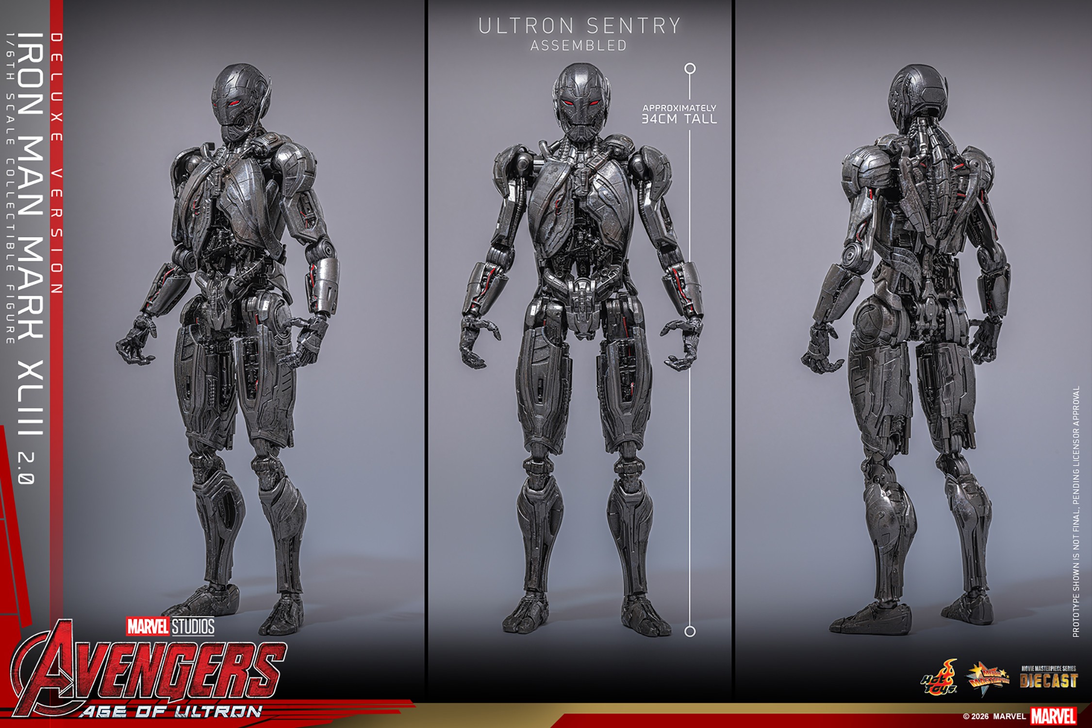 Marvel Iron Man Mark XLIII (2.0) (Deluxe Version) Sixth Scale Figure  (Prototype Shown) View 15