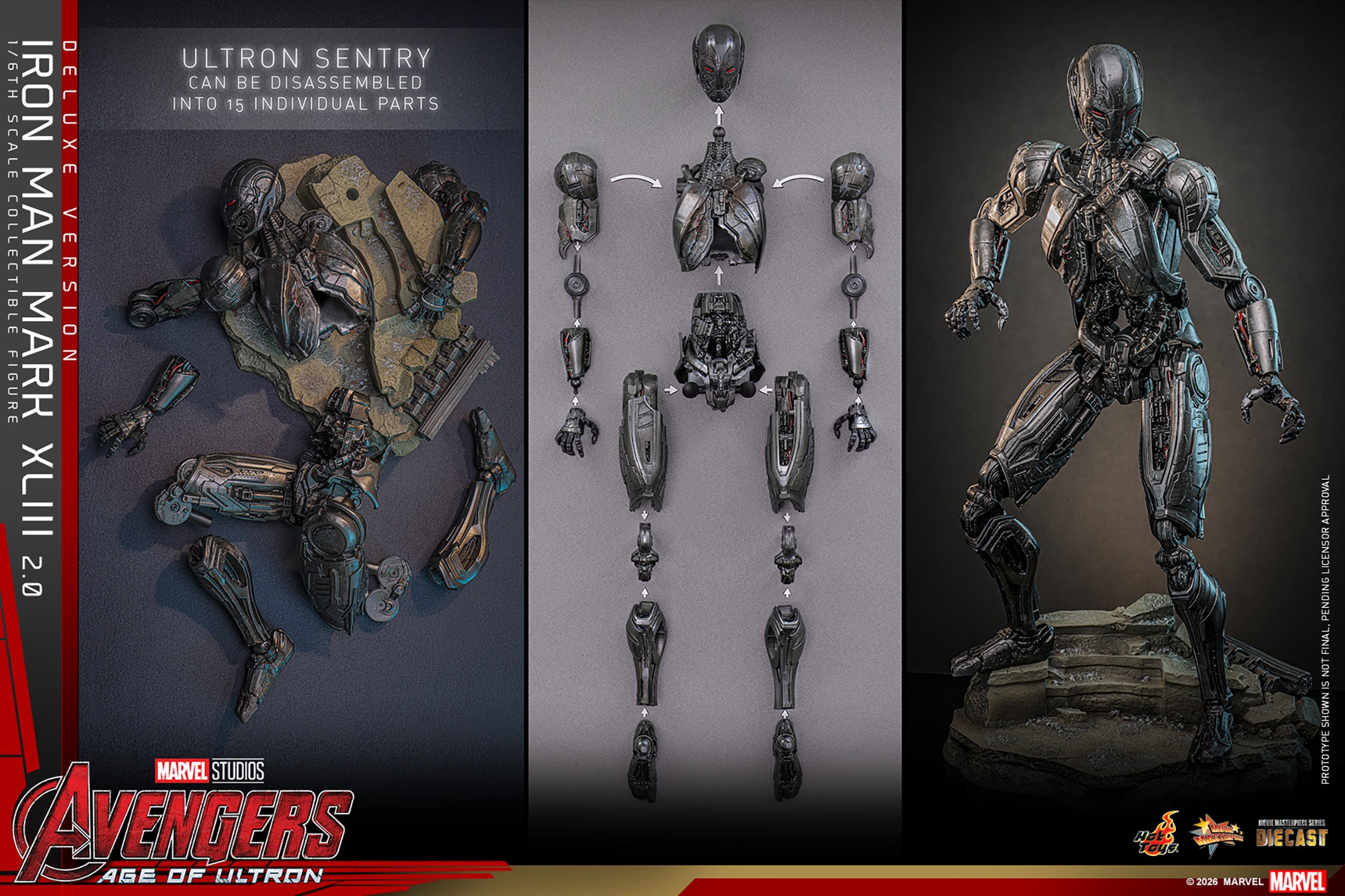 Marvel Iron Man Mark XLIII (2.0) (Deluxe Version) Sixth Scale Figure  (Prototype Shown) View 16