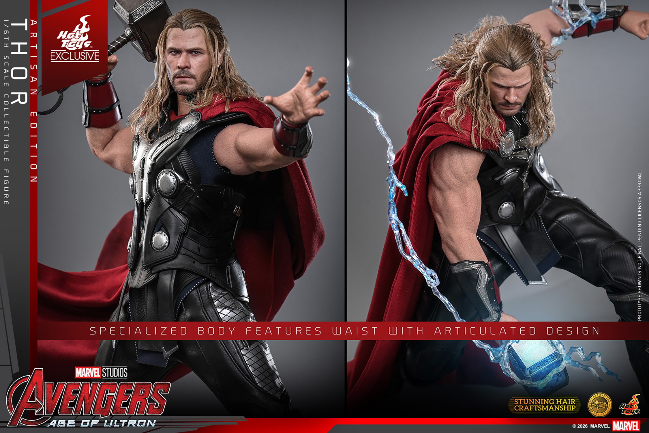 Marvel Thor (Artisan Edition) Sixth Scale Figure  (Prototype Shown) View 20
