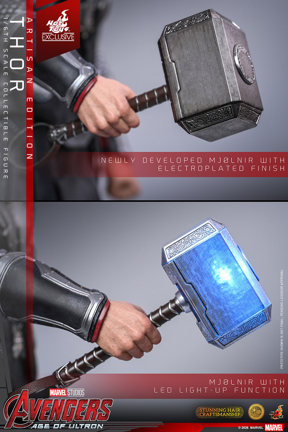 Marvel Thor (Artisan Edition) Sixth Scale Figure  (Prototype Shown) View 22