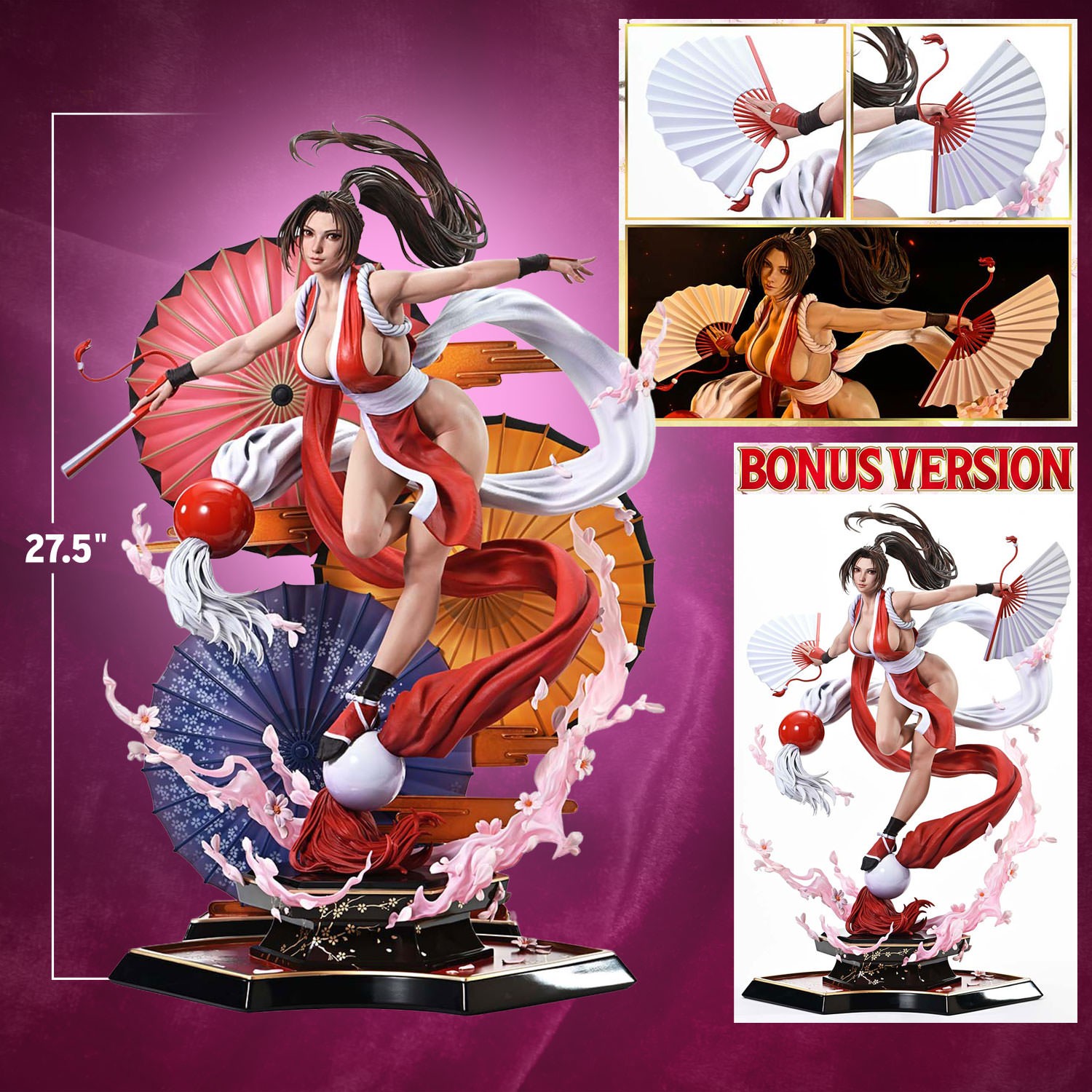 The King of Fighters Mai Shiranui (Ultimate Bonus Version) Quarter Scale Statue  (Prototype Shown) View 2