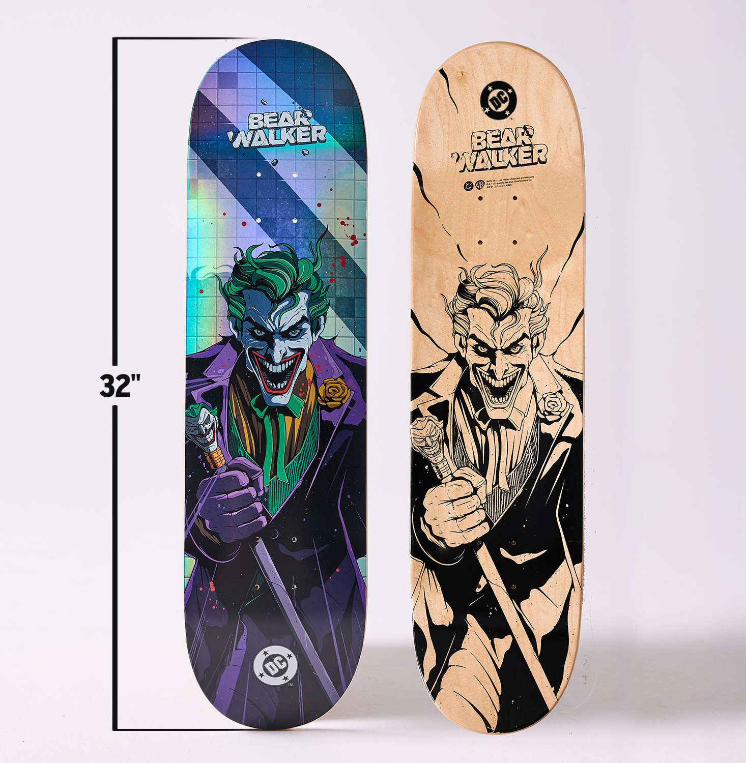 DC Comics The Joker Skateboard Deck  (Prototype Shown) View 2