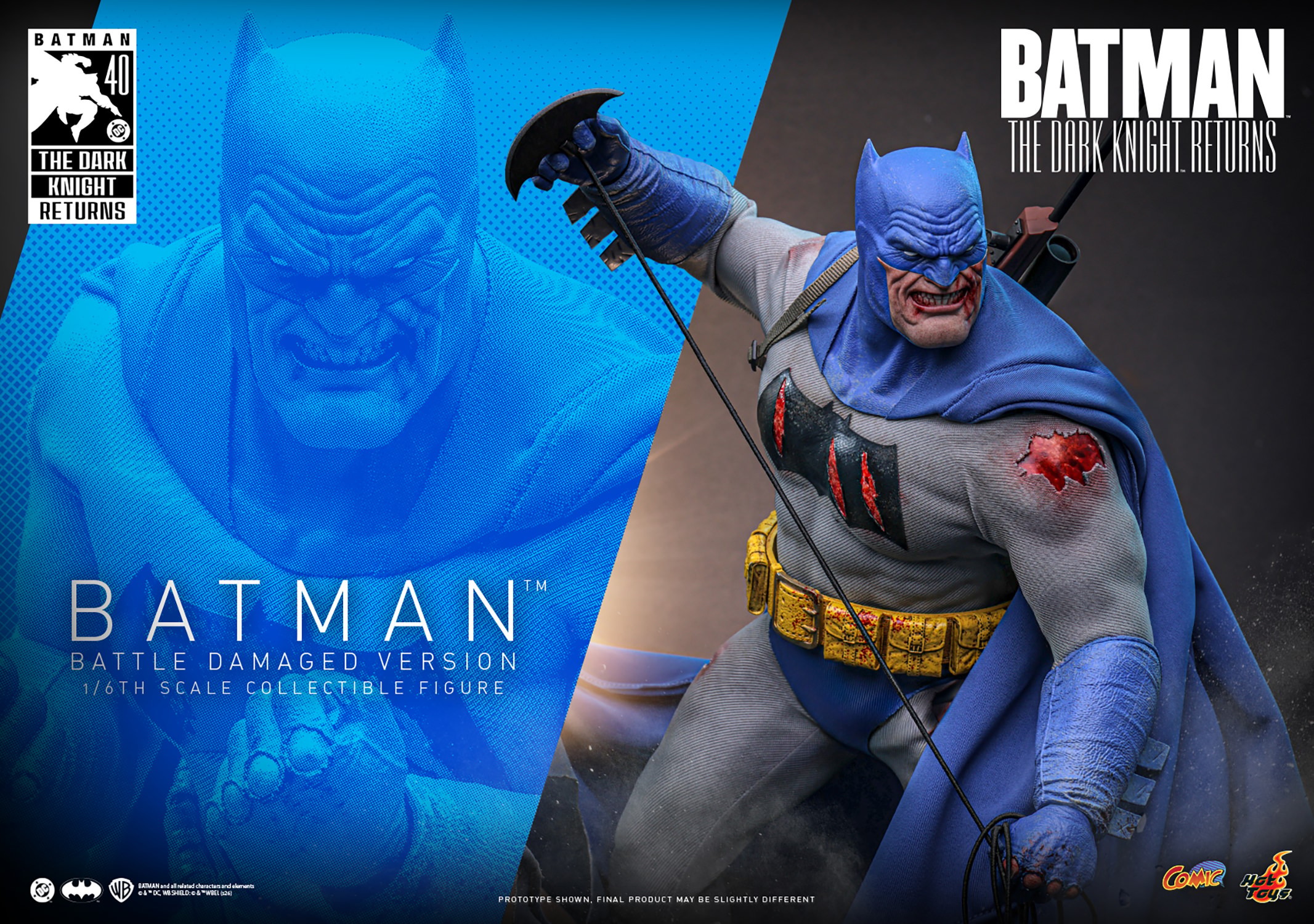 Batman™ (Battle Damaged Version) Sixth Scale Figure by Hot Toys