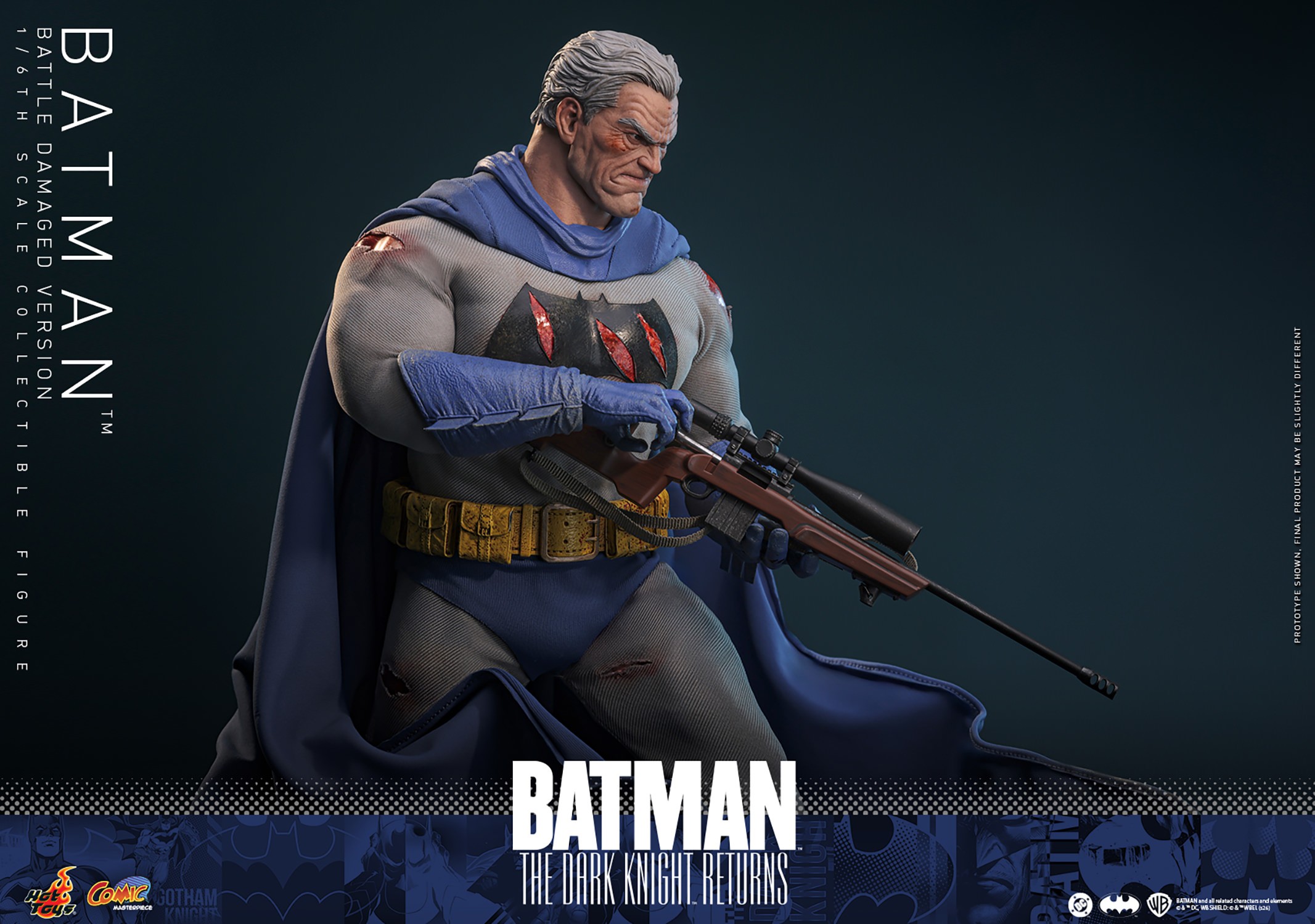 DC Comics Batman™ (Battle Damaged Version) Sixth Scale Figure  (Prototype Shown) View 7