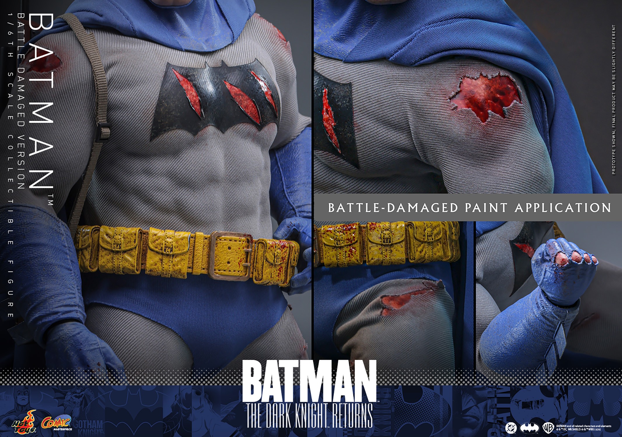 DC Comics Batman™ (Battle Damaged Version) Sixth Scale Figure  (Prototype Shown) View 25