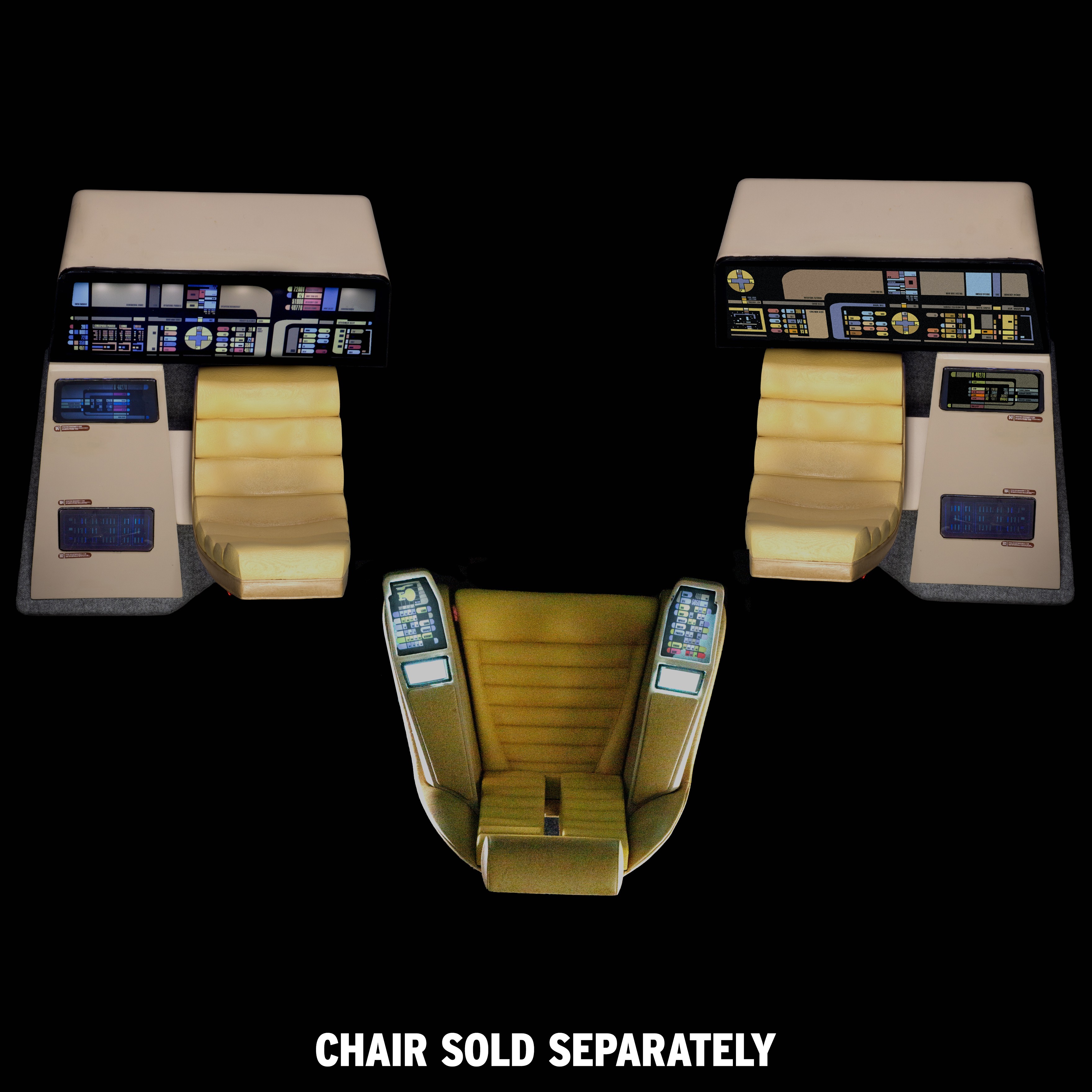 Star Trek Bridge Consoles Set Scaled Replica  (Prototype Shown) View 3