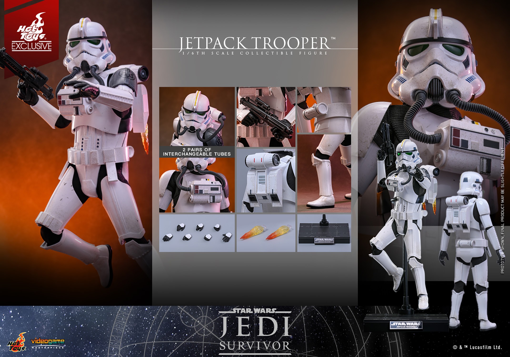 Star Wars Jetpack Trooper Sixth Scale Figure  (Prototype Shown) View 19
