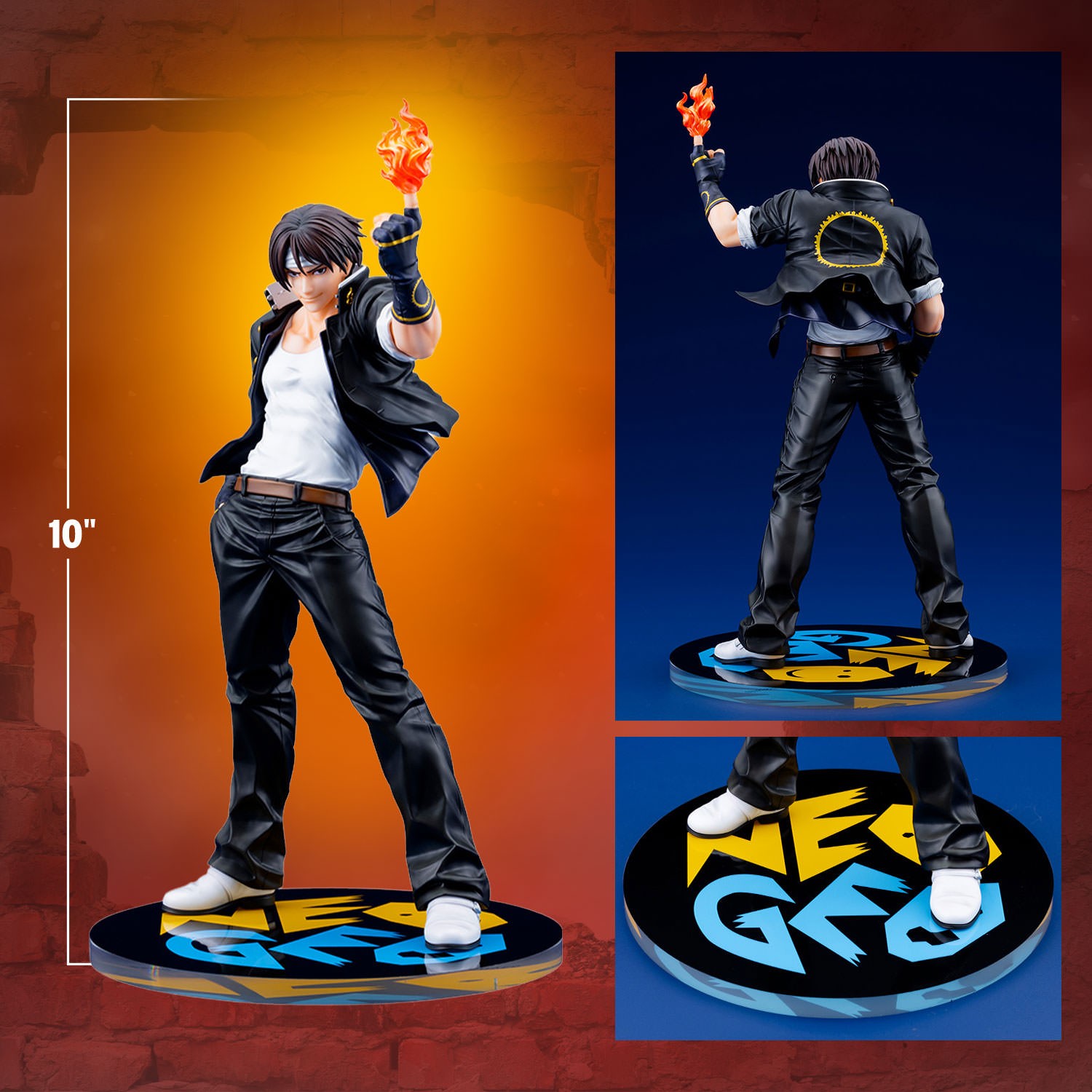 The King of Fighters Kyo Kusanagi (The King of Fighters '98 Version) Collectible Figure  (Prototype Shown) View 2