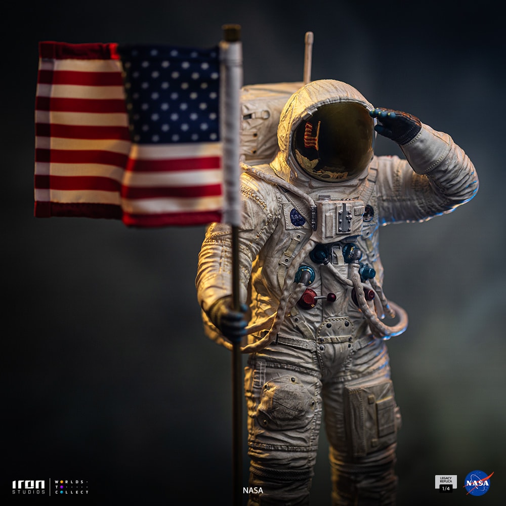 NASA Apollo 11 Astronaut Quarter Scale Statue  (Prototype Shown) View 1