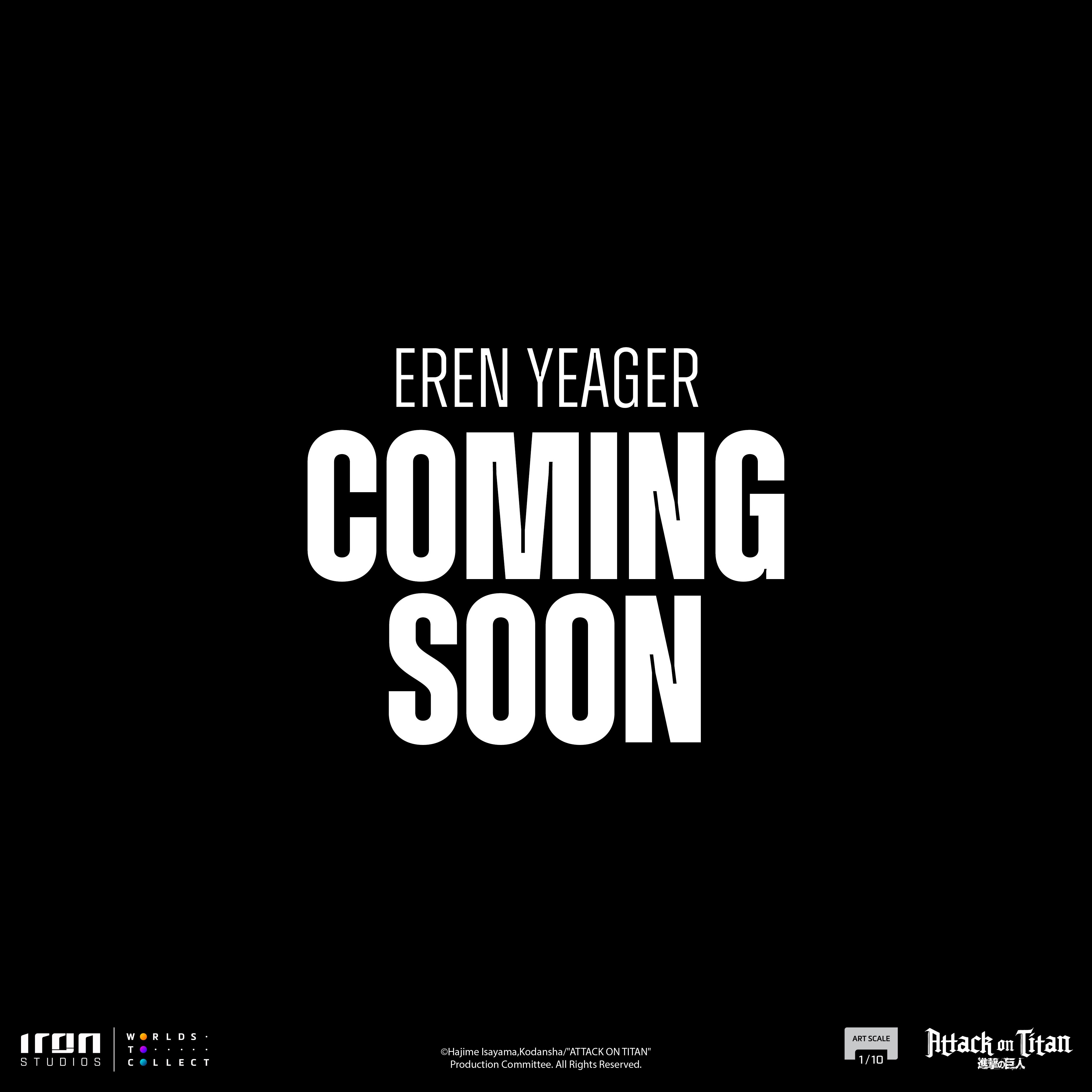 Attack on Titan Eren Yeager 1:10 Scale Statue  (Prototype Shown) View 2