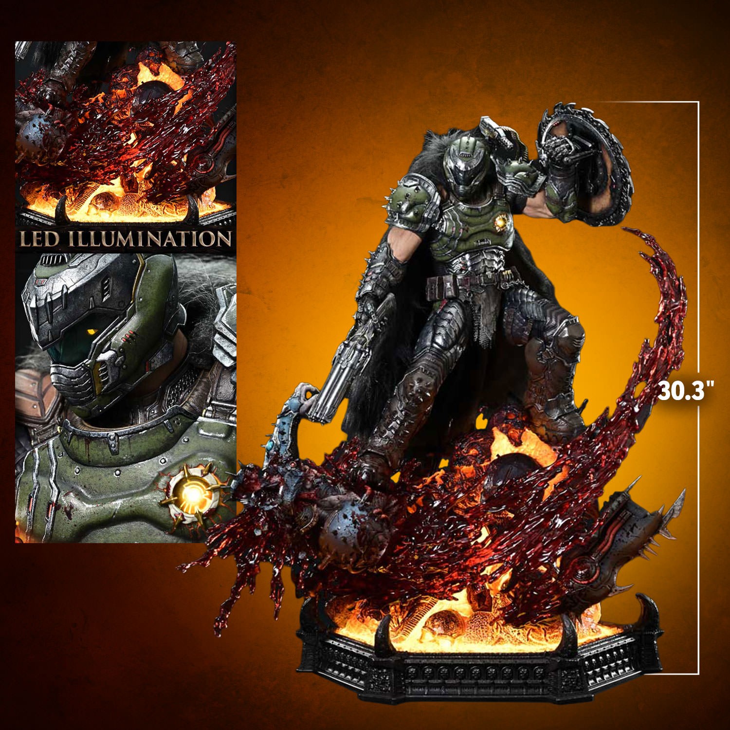 Doom Doom Slayer Quarter Scale Statue  (Prototype Shown) View 2