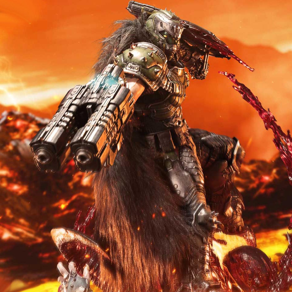 Doom Doom Slayer (Deluxe Version) Quarter Scale Statue  (Prototype Shown) View 1