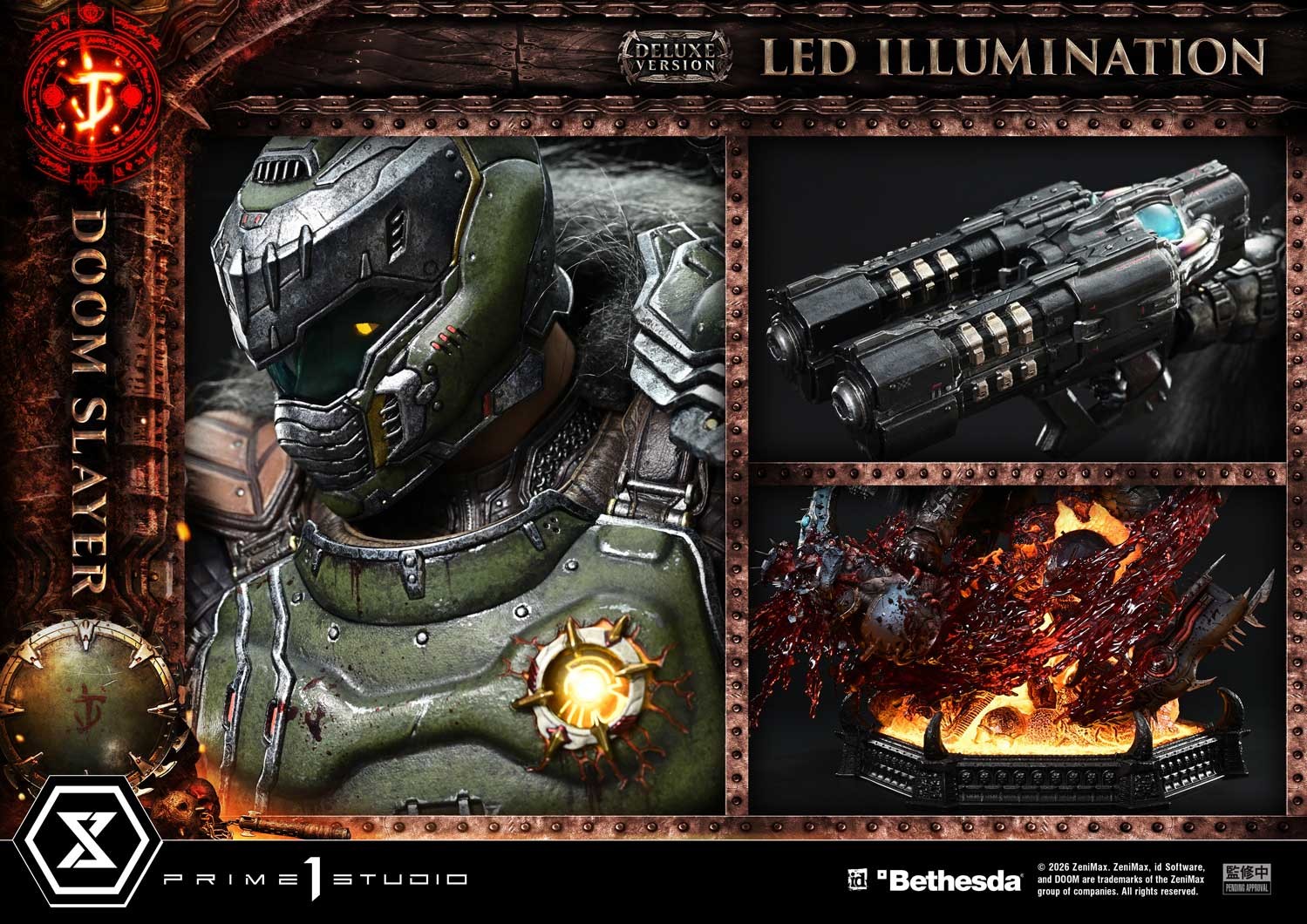 Doom Doom Slayer (Deluxe Version) Quarter Scale Statue  (Prototype Shown) View 6