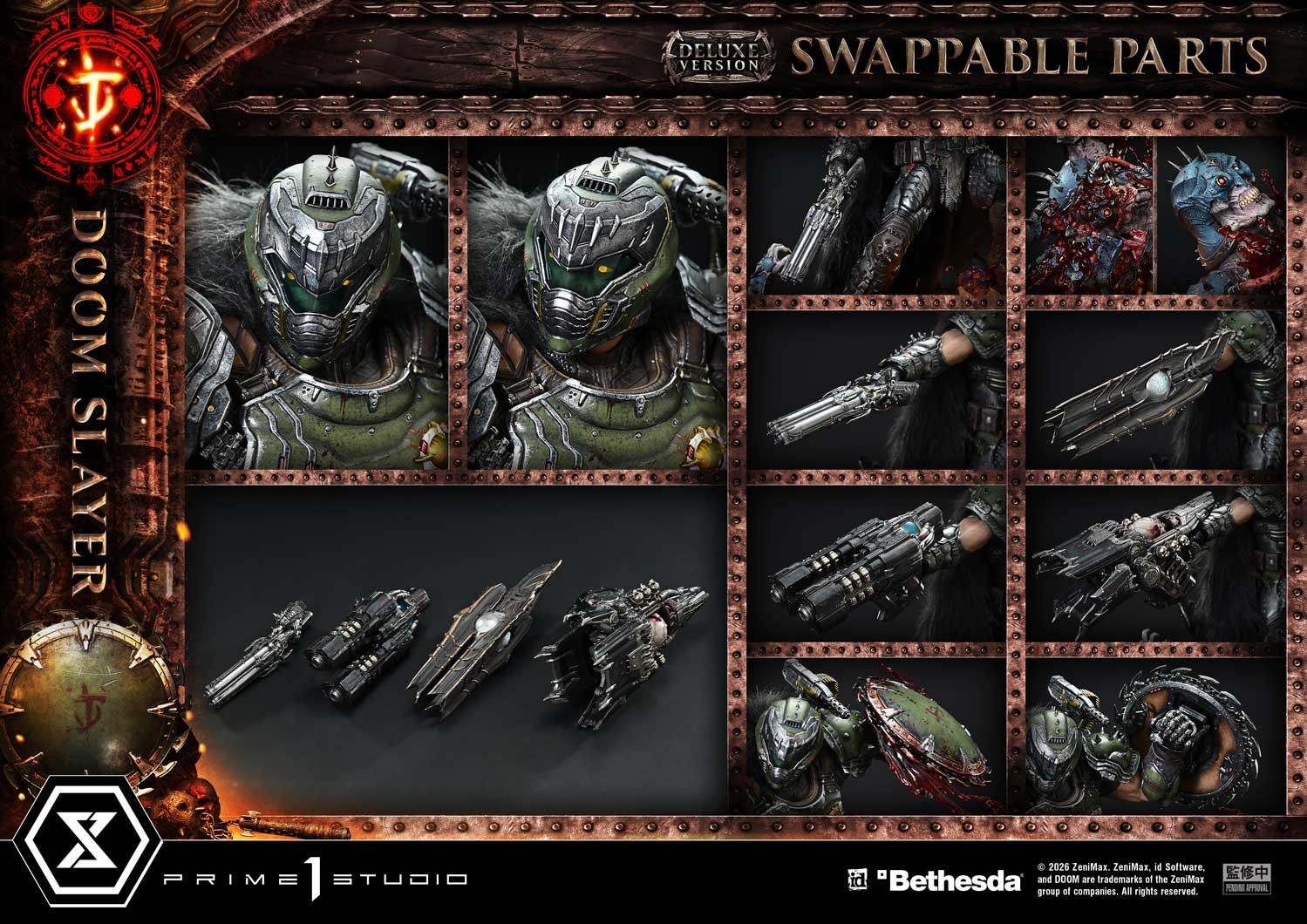 Doom Doom Slayer (Deluxe Version) Quarter Scale Statue  (Prototype Shown) View 7