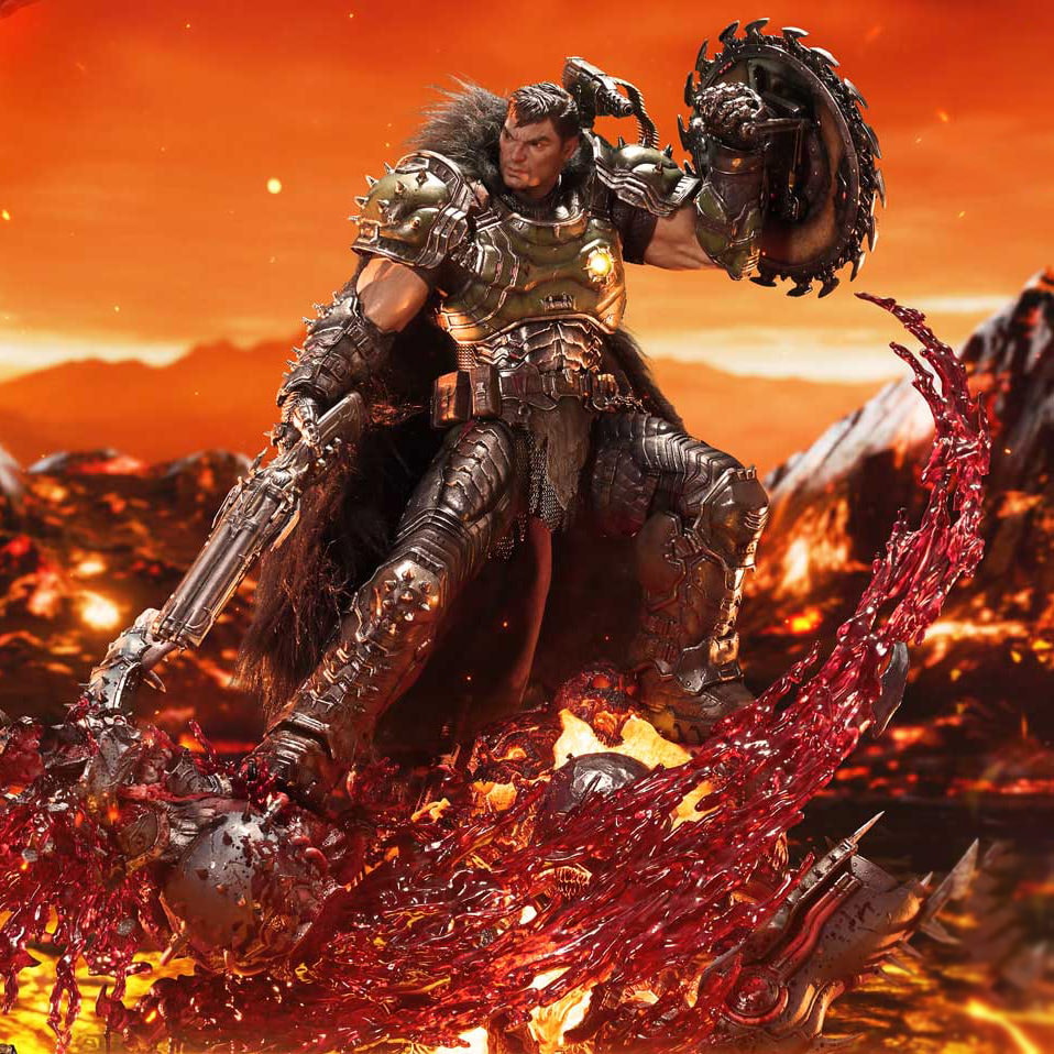 Doom Doom Slayer (Deluxe Bonus Version) Quarter Scale Statue  (Prototype Shown) View 1