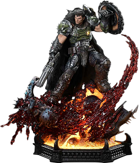 Doom Doom Slayer (Deluxe Bonus Version) Quarter Scale Statue  (Prototype Shown) View 17