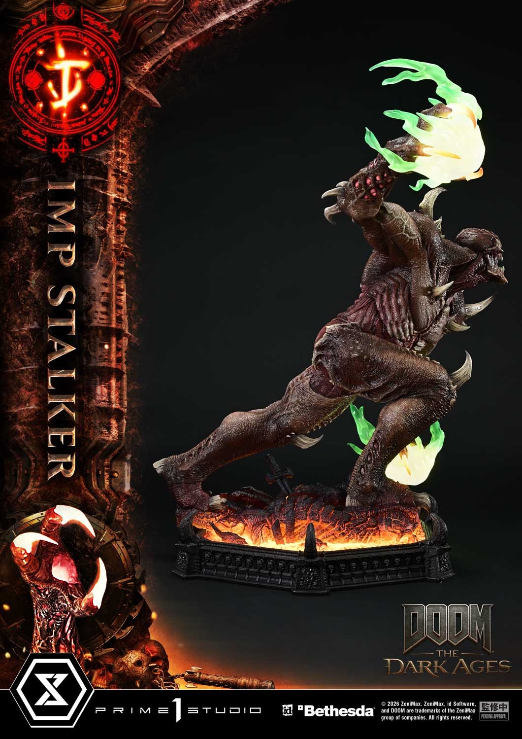 Doom Imp Stalker Quarter Scale Statue  (Prototype Shown) View 9