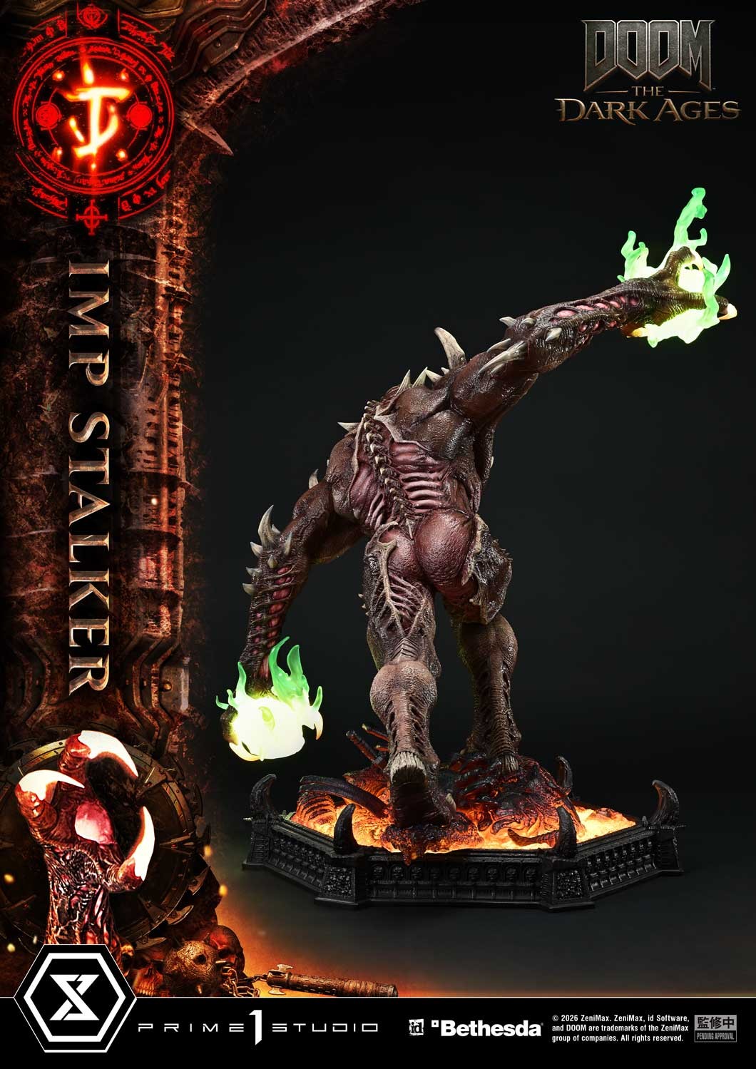 Doom Imp Stalker Quarter Scale Statue  (Prototype Shown) View 10