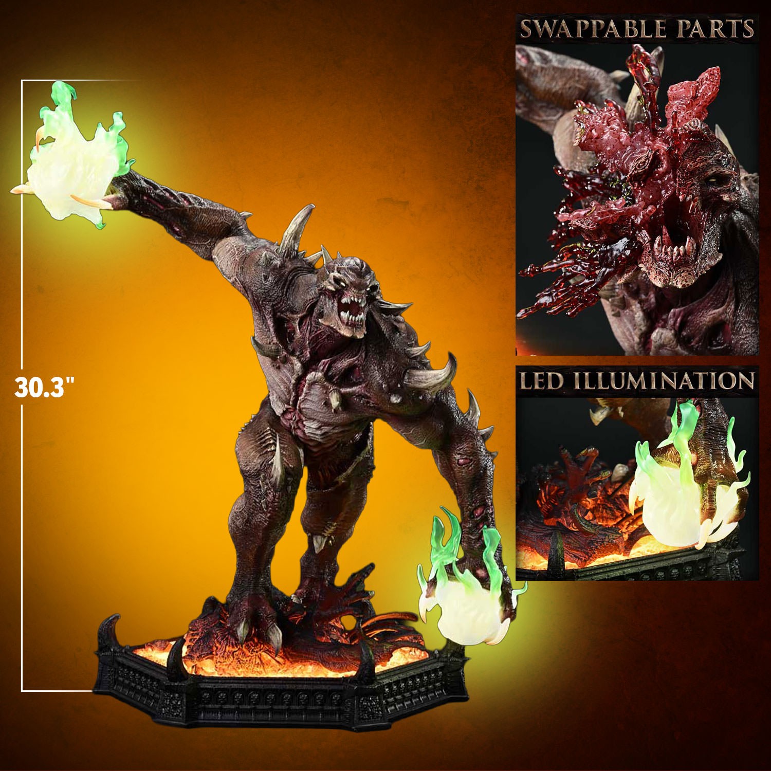 Doom Imp Stalker Quarter Scale Statue  (Prototype Shown) View 2