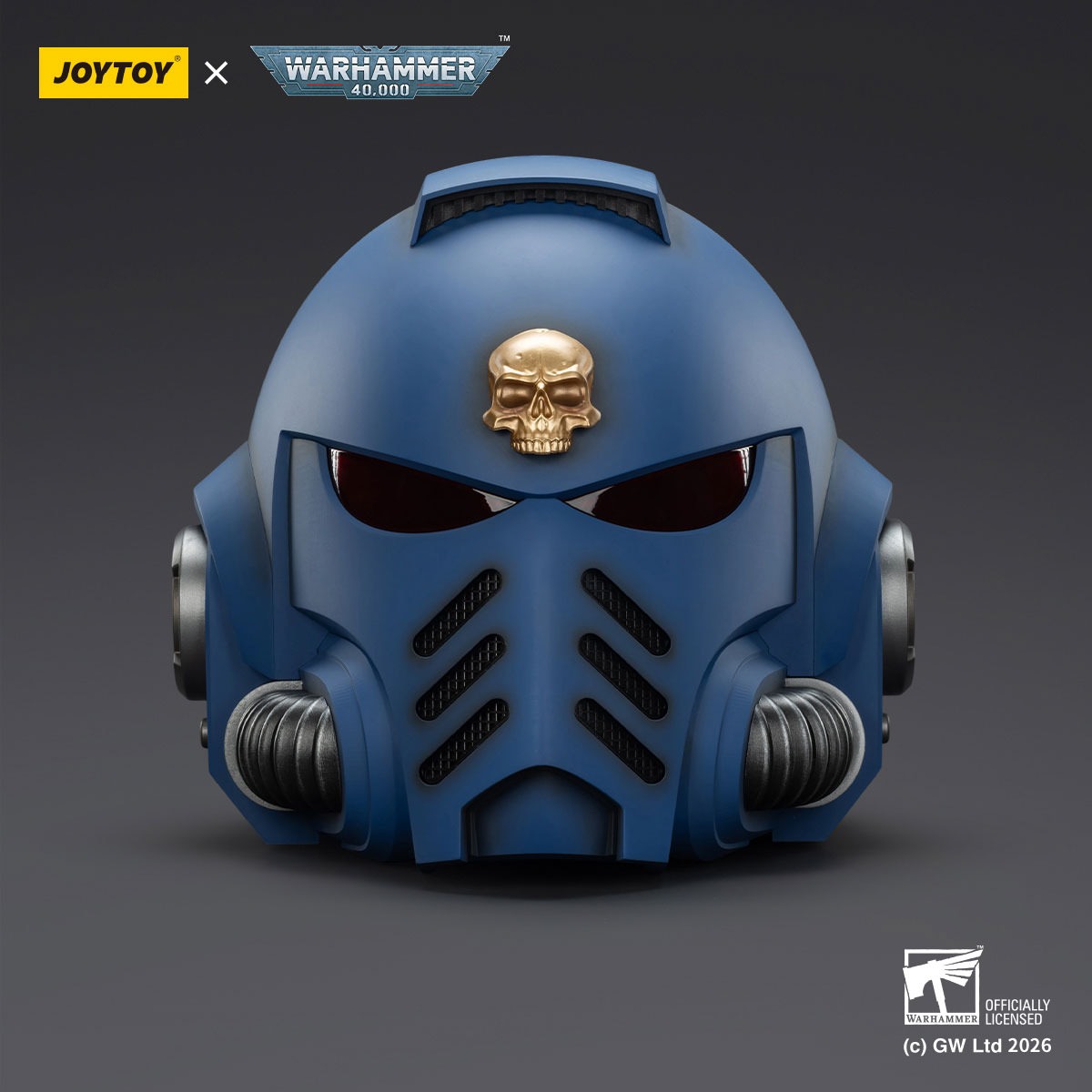 Warhammer 40K Ultramarines Captain MkX Helmet and Display Stand Prop Replica  (Prototype Shown) View 13