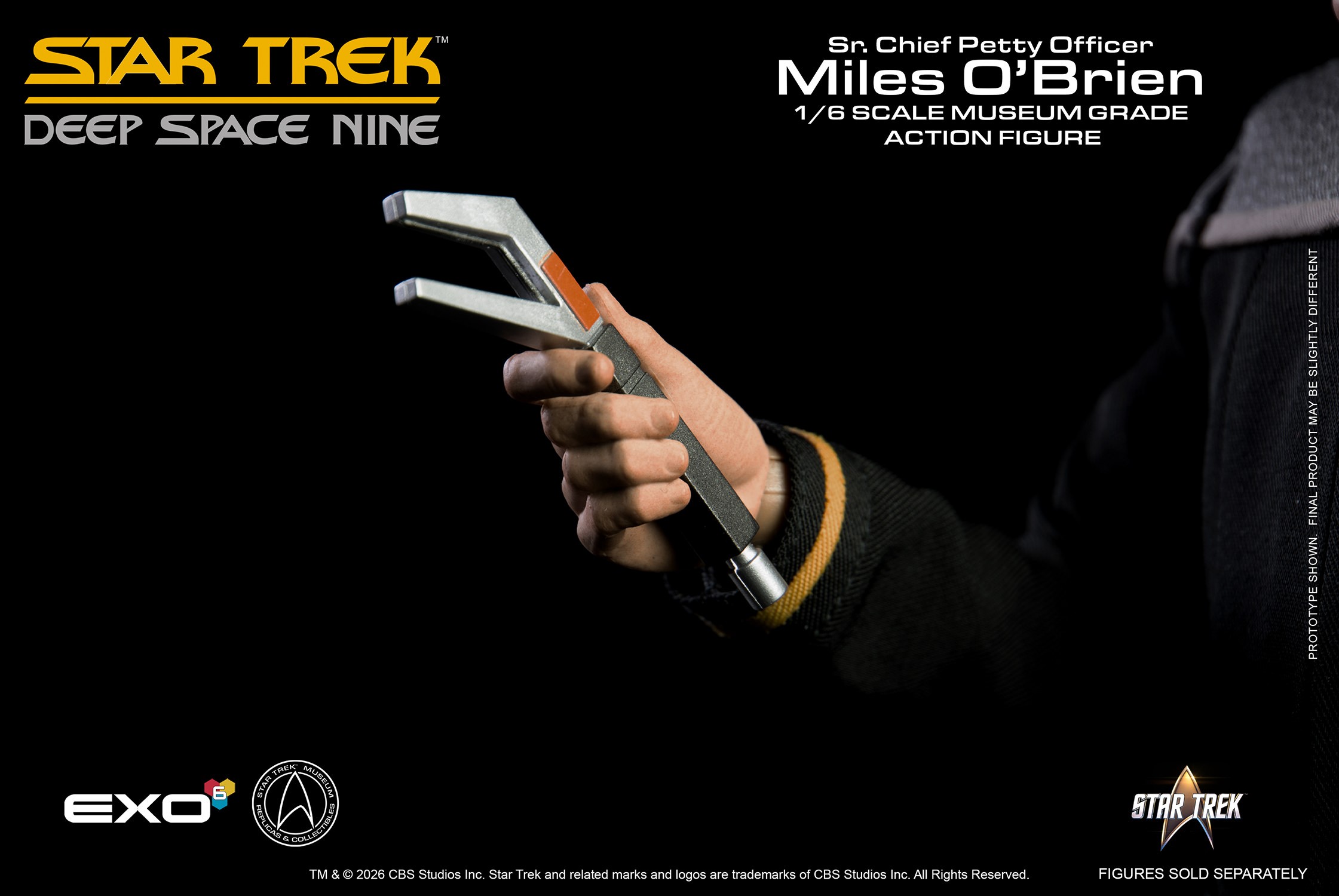 Star Trek Sr. Chief Petty Officer Miles O’Brien Sixth Scale Figure  (Prototype Shown) View 9