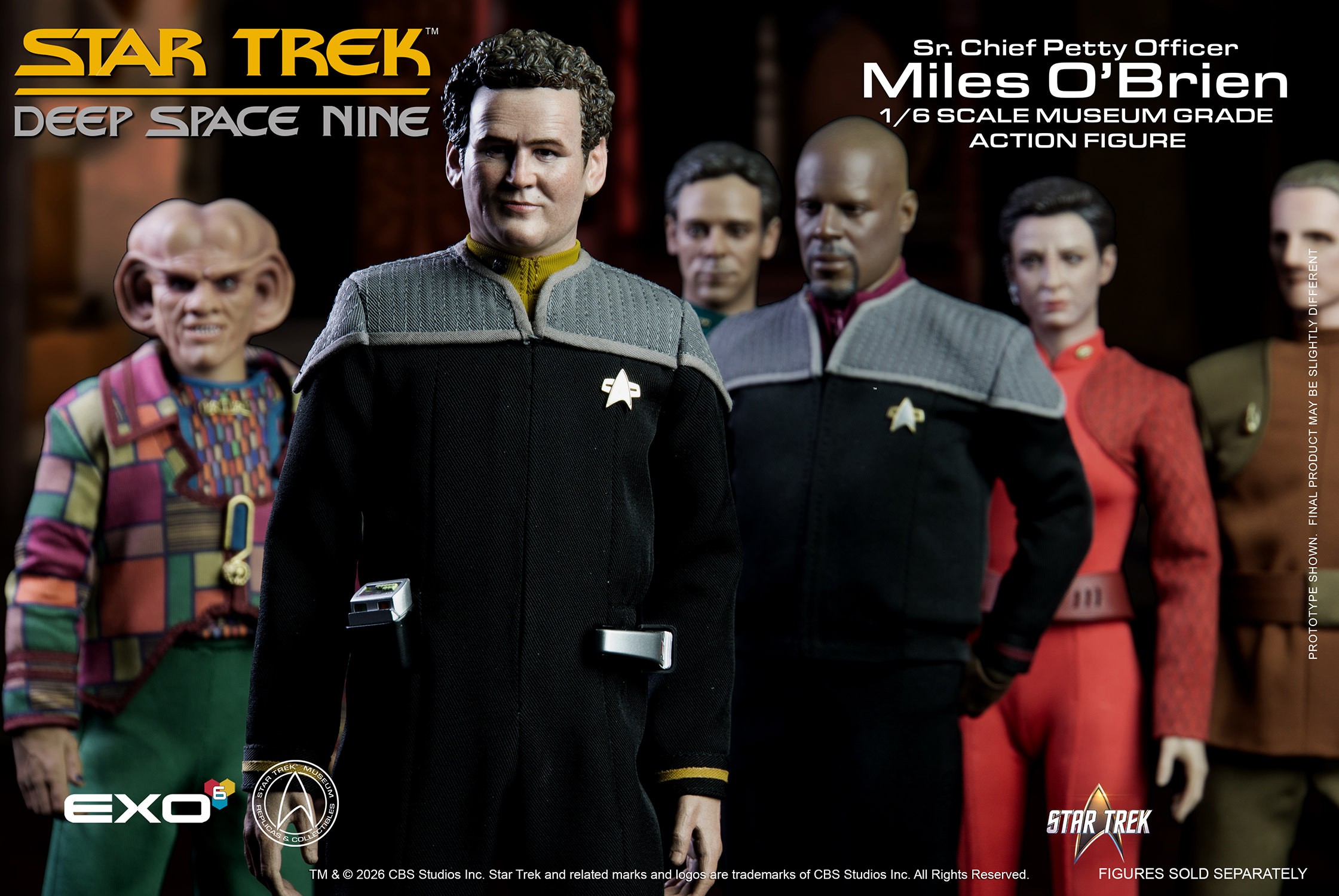 Star Trek Sr. Chief Petty Officer Miles O’Brien Sixth Scale Figure  (Prototype Shown) View 11
