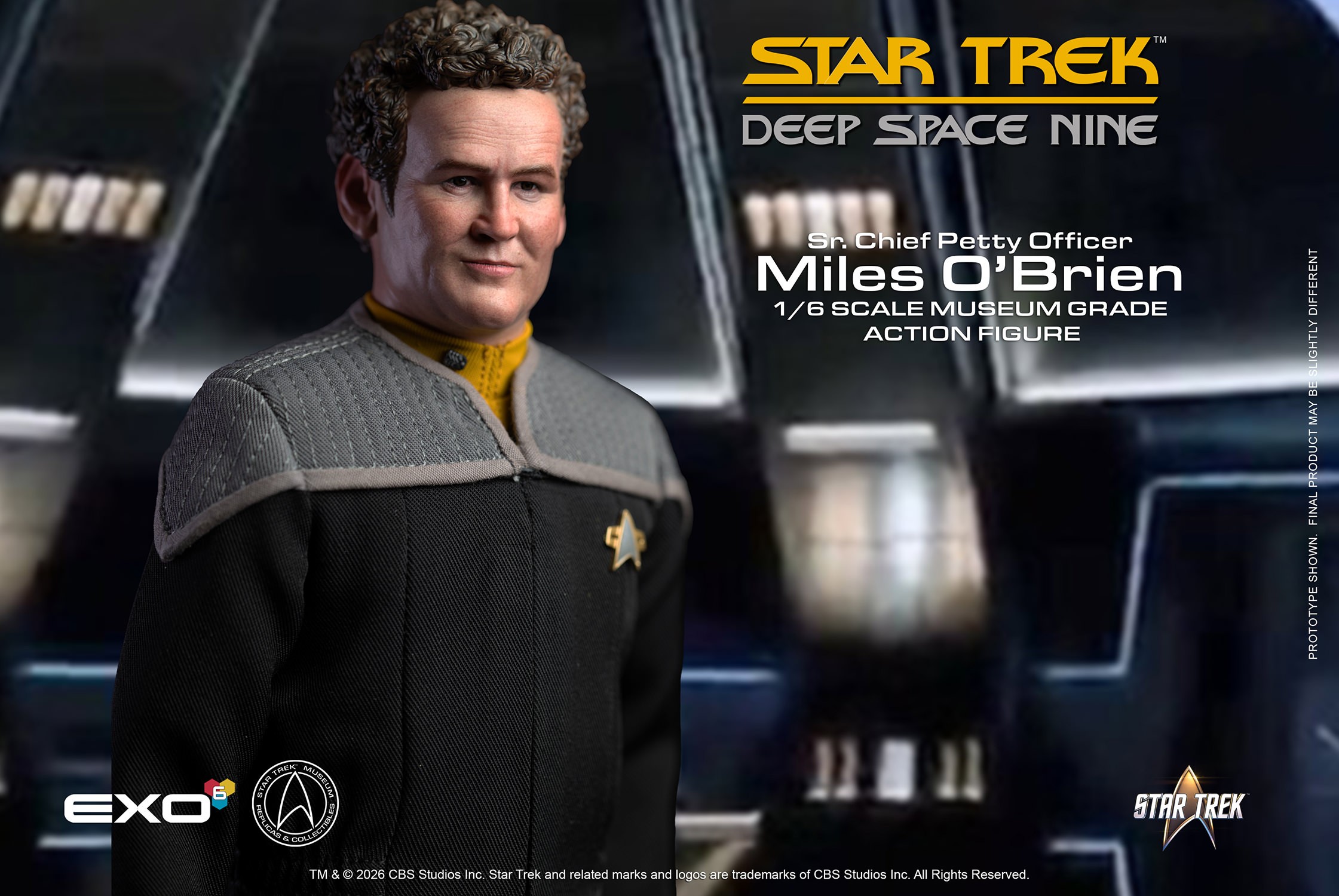 Star Trek Sr. Chief Petty Officer Miles O’Brien Sixth Scale Figure  (Prototype Shown) View 7