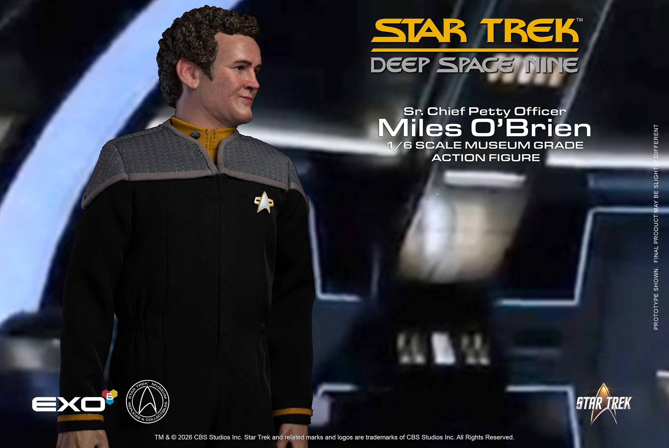 Star Trek Sr. Chief Petty Officer Miles O’Brien Sixth Scale Figure  (Prototype Shown) View 8