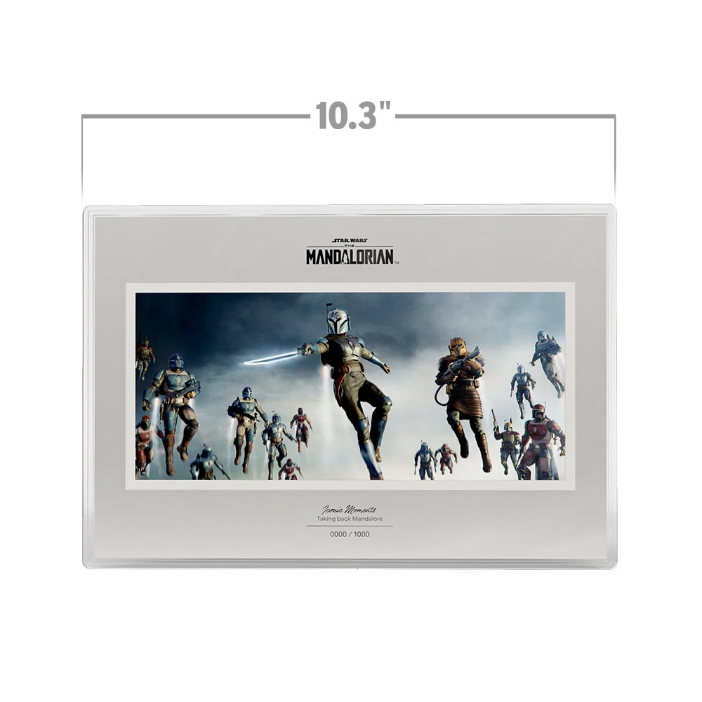 Star Wars Taking back Mandalore Foil Silver Collectible  (Prototype Shown) View 2
