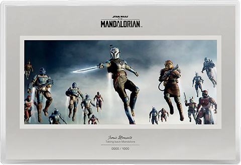 Star Wars Taking back Mandalore Foil Silver Collectible  (Prototype Shown) View 7