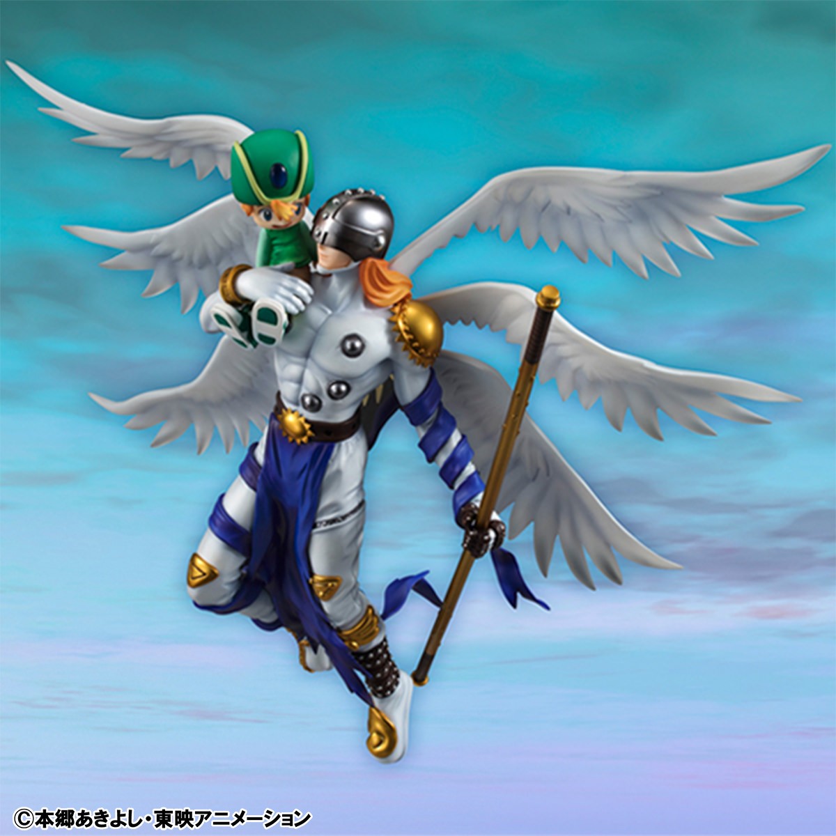 Digimon Angemon & Takeru Takaishi Collectible Figure  (Prototype Shown) View 1