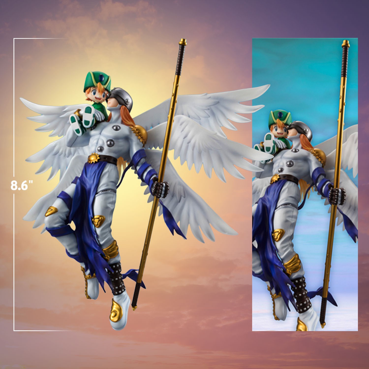 Digimon Angemon & Takeru Takaishi Collectible Figure  (Prototype Shown) View 2