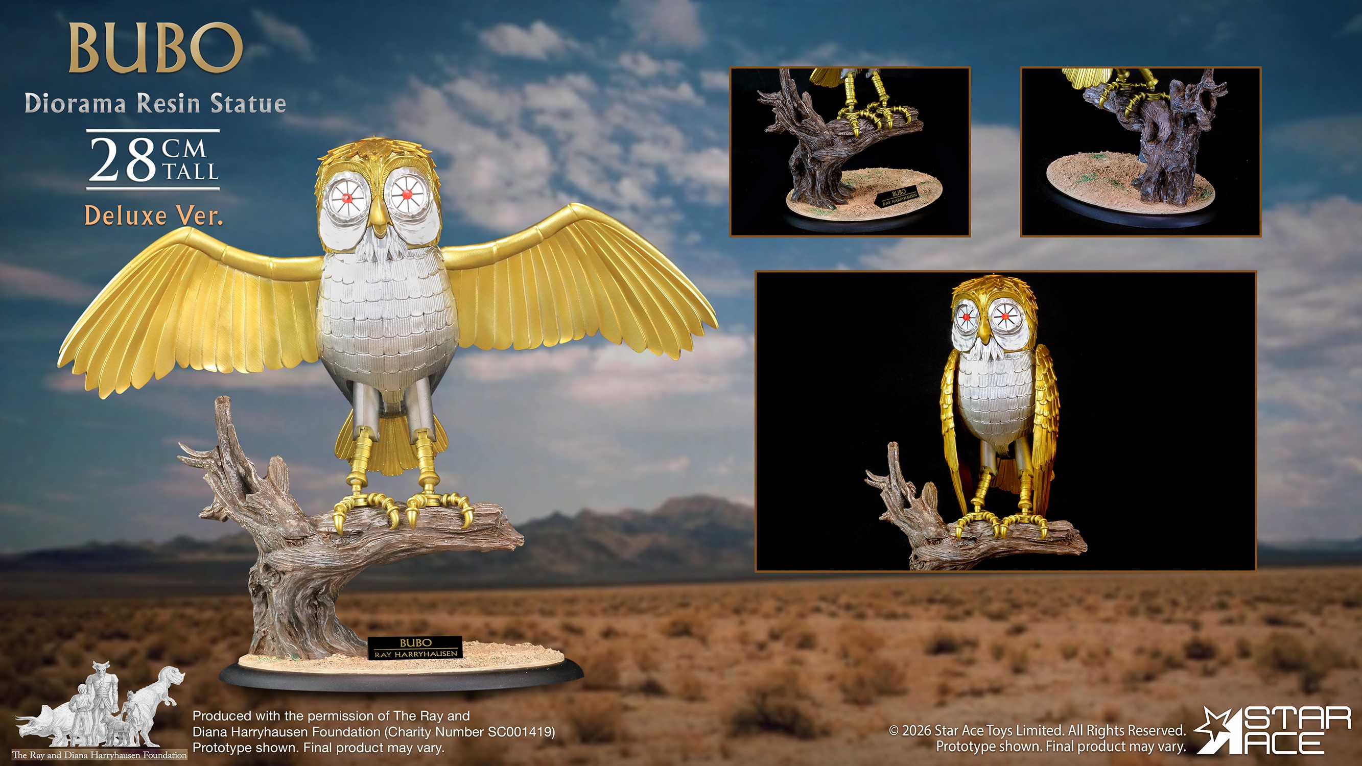 Ray Harryhausen Bubo (Deluxe) Diorama  (Prototype Shown) View 6