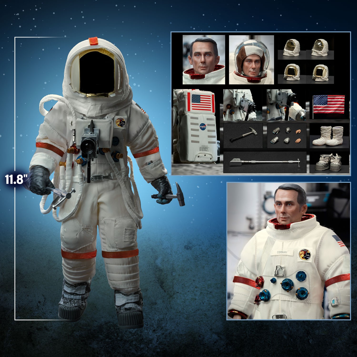 Apollo 11 The Last Man on the Moon Sixth Scale Figure  (Prototype Shown) View 2