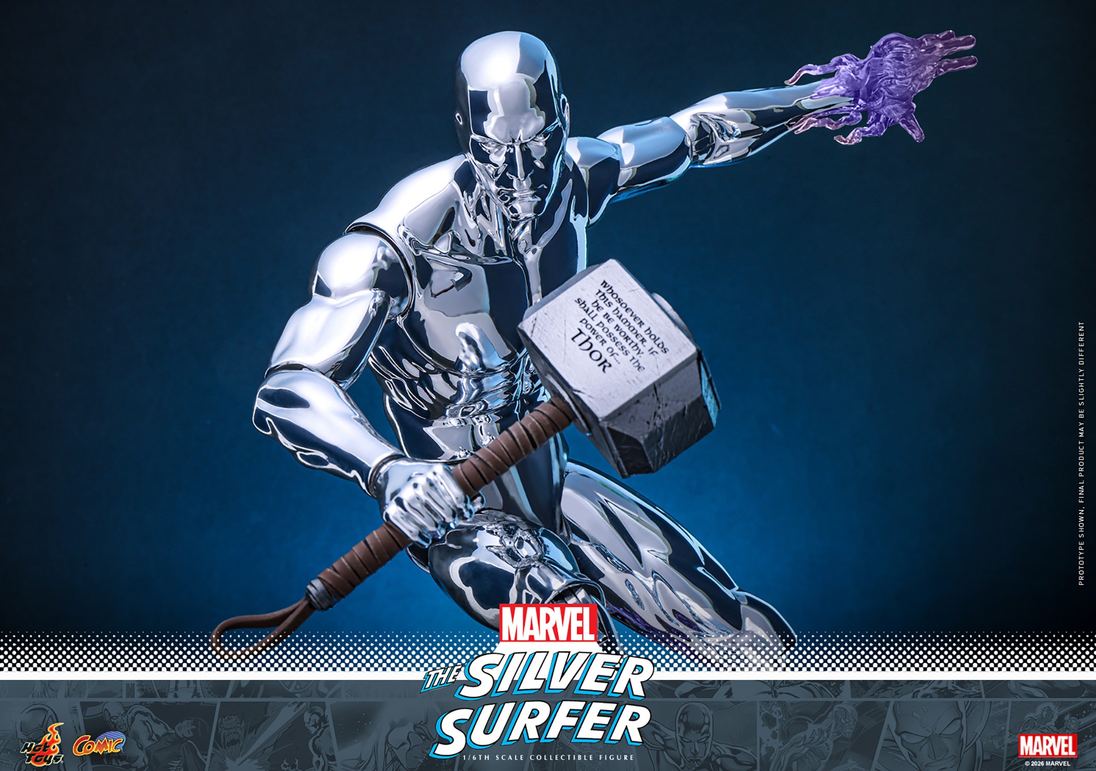 Marvel Silver Surfer Sixth Scale Figure  (Prototype Shown) View 9