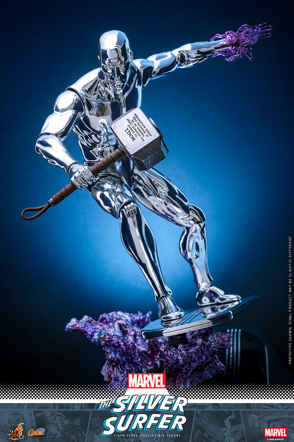 Marvel Silver Surfer Sixth Scale Figure  (Prototype Shown) View 14