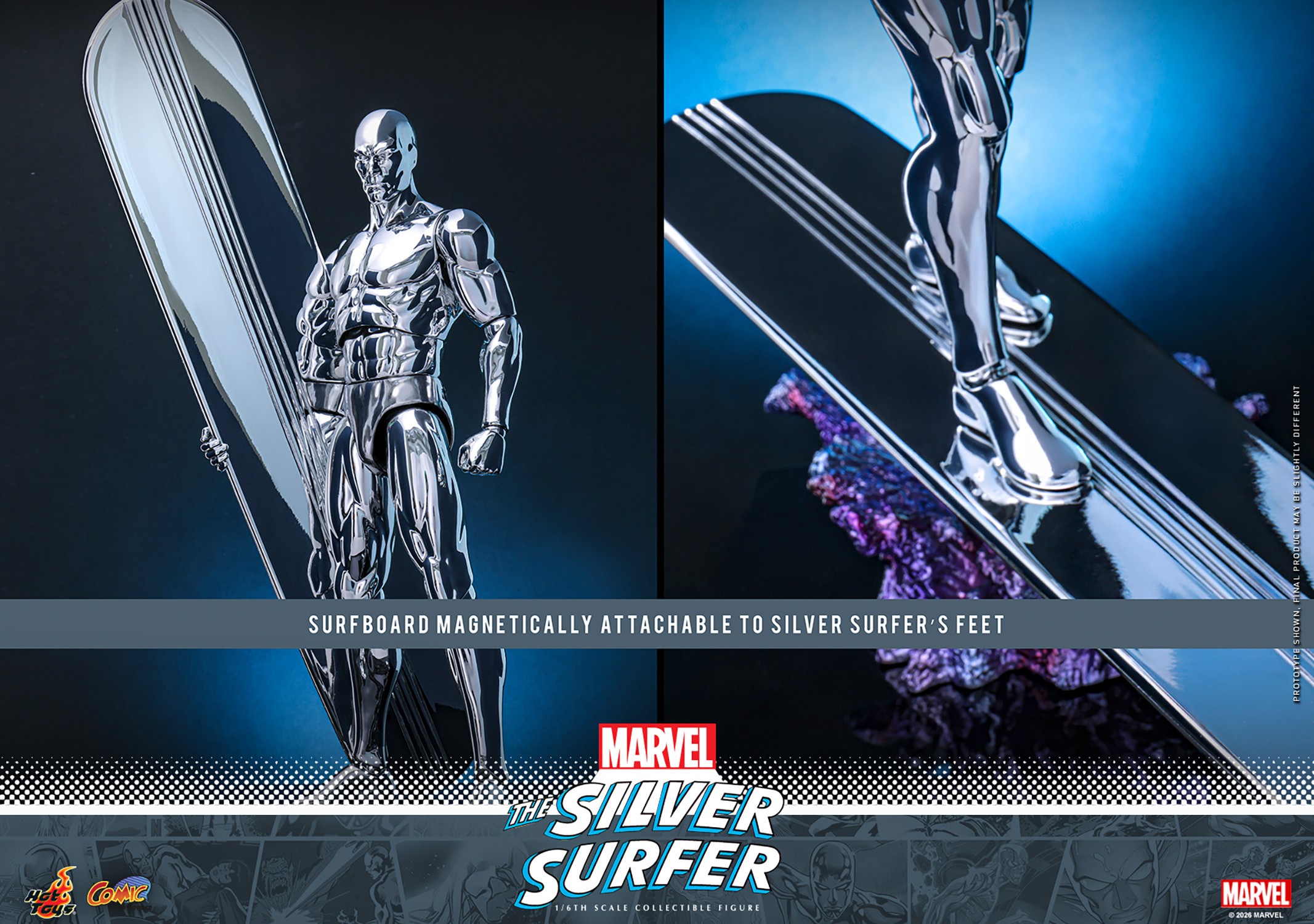 Marvel Silver Surfer Sixth Scale Figure  (Prototype Shown) View 16