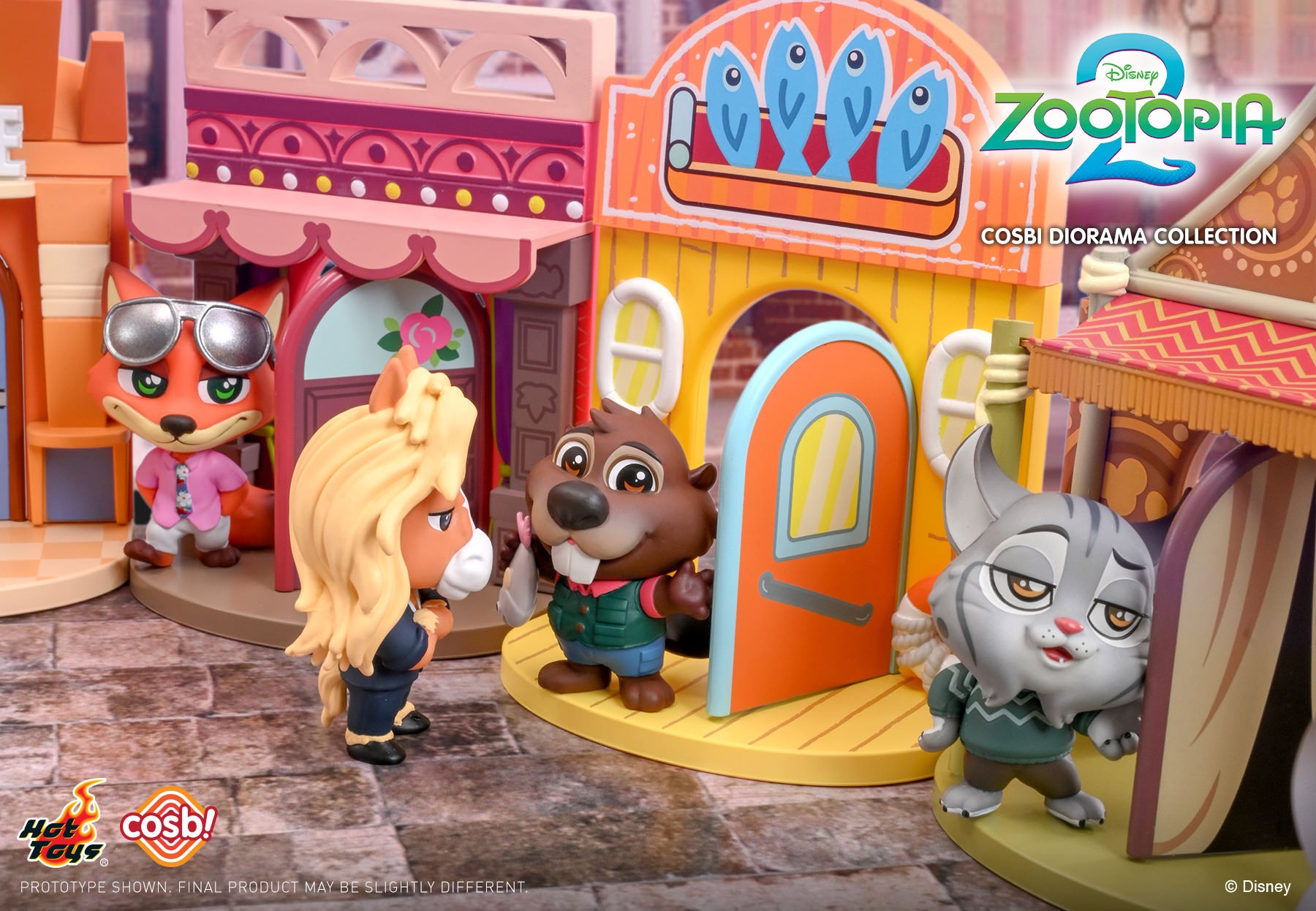 Zootopia 2 Cosbi Diorama Collection Blind Box Set by Hot Toys