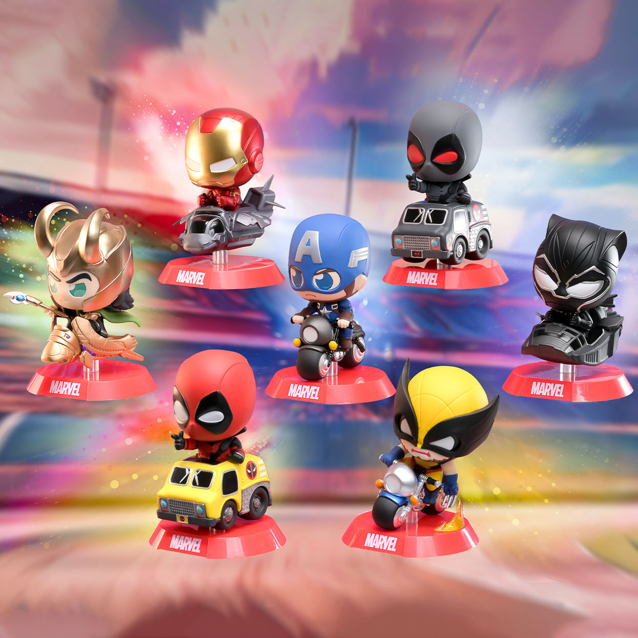 Marvel Marvel Cosbi Rider Bobble-Head Collection Blind Box Set  Collector Edition (Prototype Shown) View 1