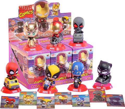 Marvel Cosbi Rider Bobble-Head Collection Blind Box Set by Hot