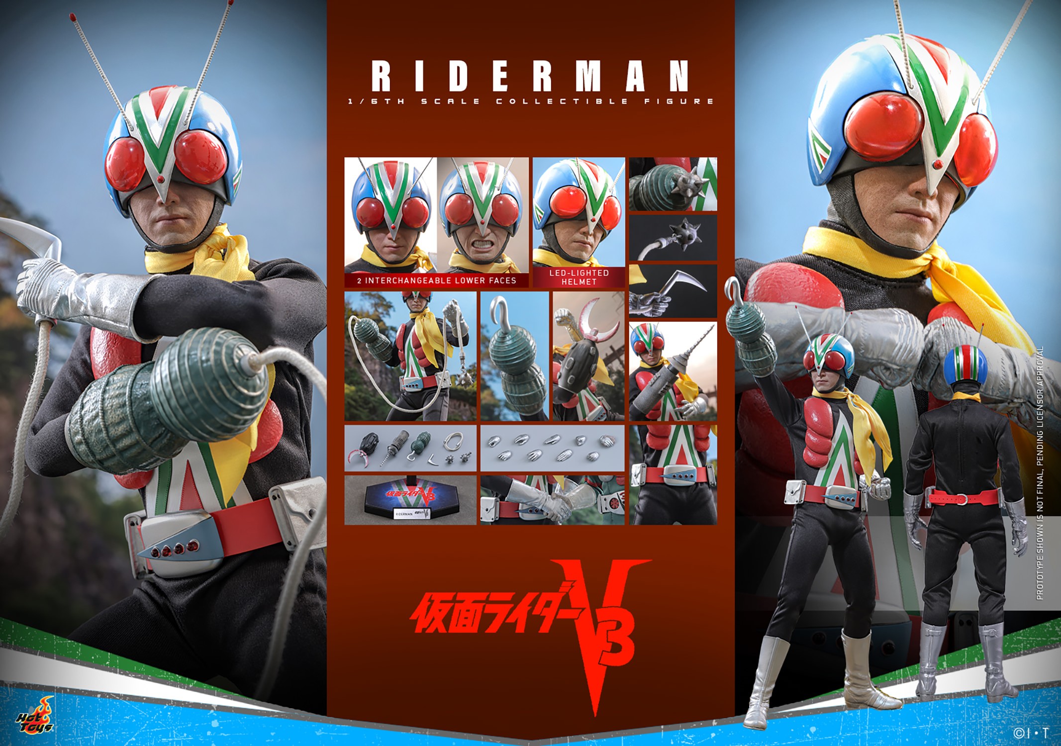 Kamen Rider Riderman Sixth Scale Figure  (Prototype Shown) View 21