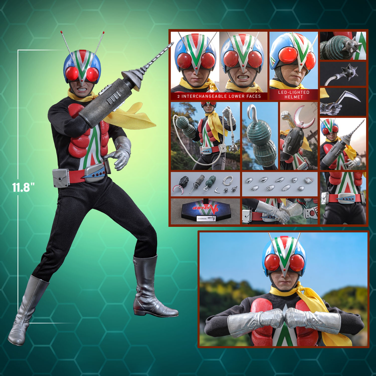 Kamen Rider Riderman Sixth Scale Figure  (Prototype Shown) View 2