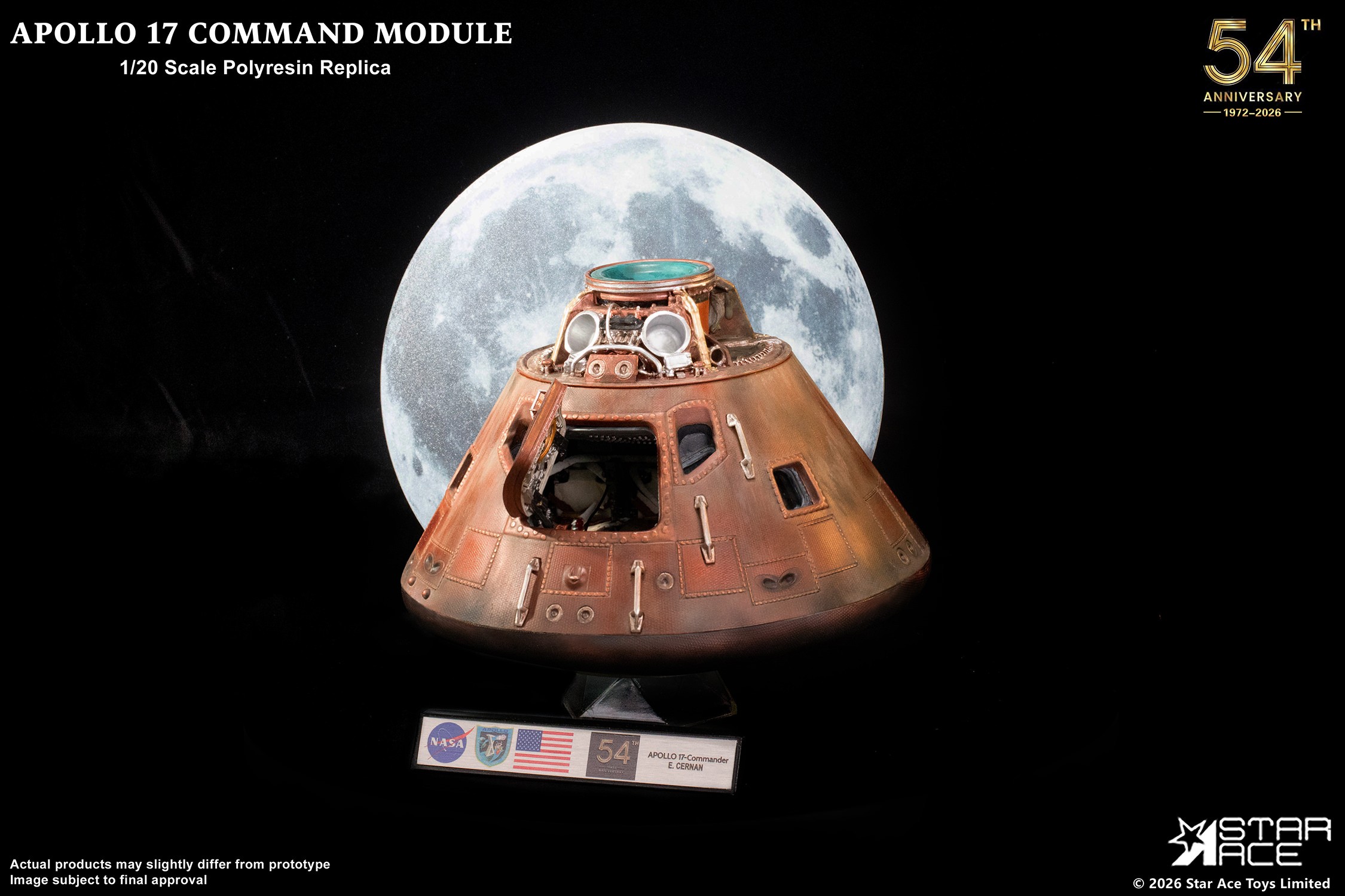 Apollo 11 Apollo 17 Command Module Scaled Replica  (Prototype Shown) View 7