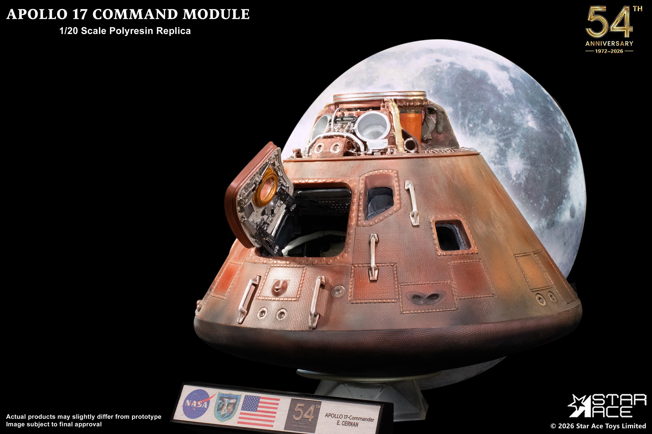 Apollo 11 Apollo 17 Command Module Scaled Replica  (Prototype Shown) View 9