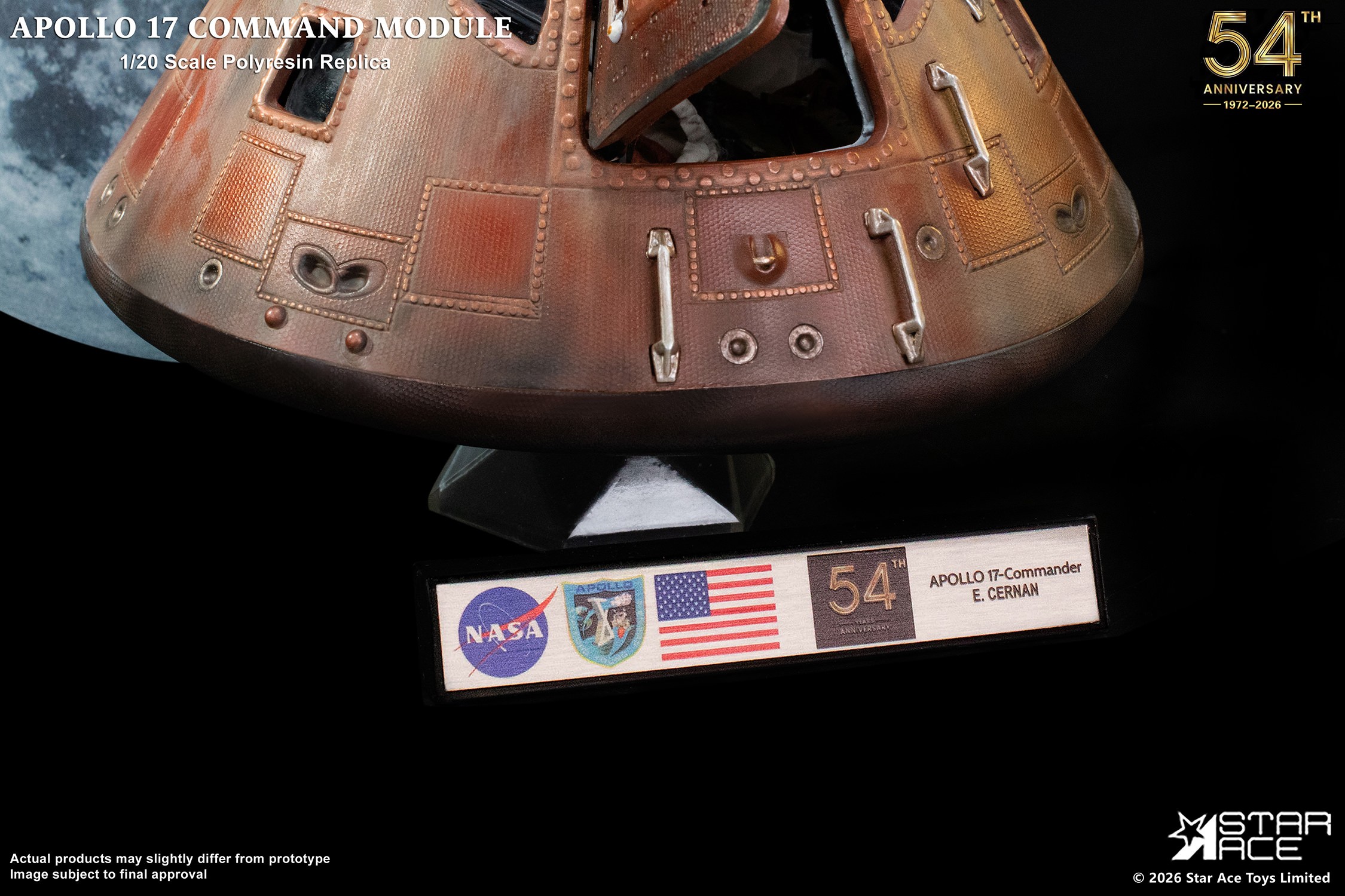 Apollo 17 Command Module Scaled Replica by Star Ace Toys