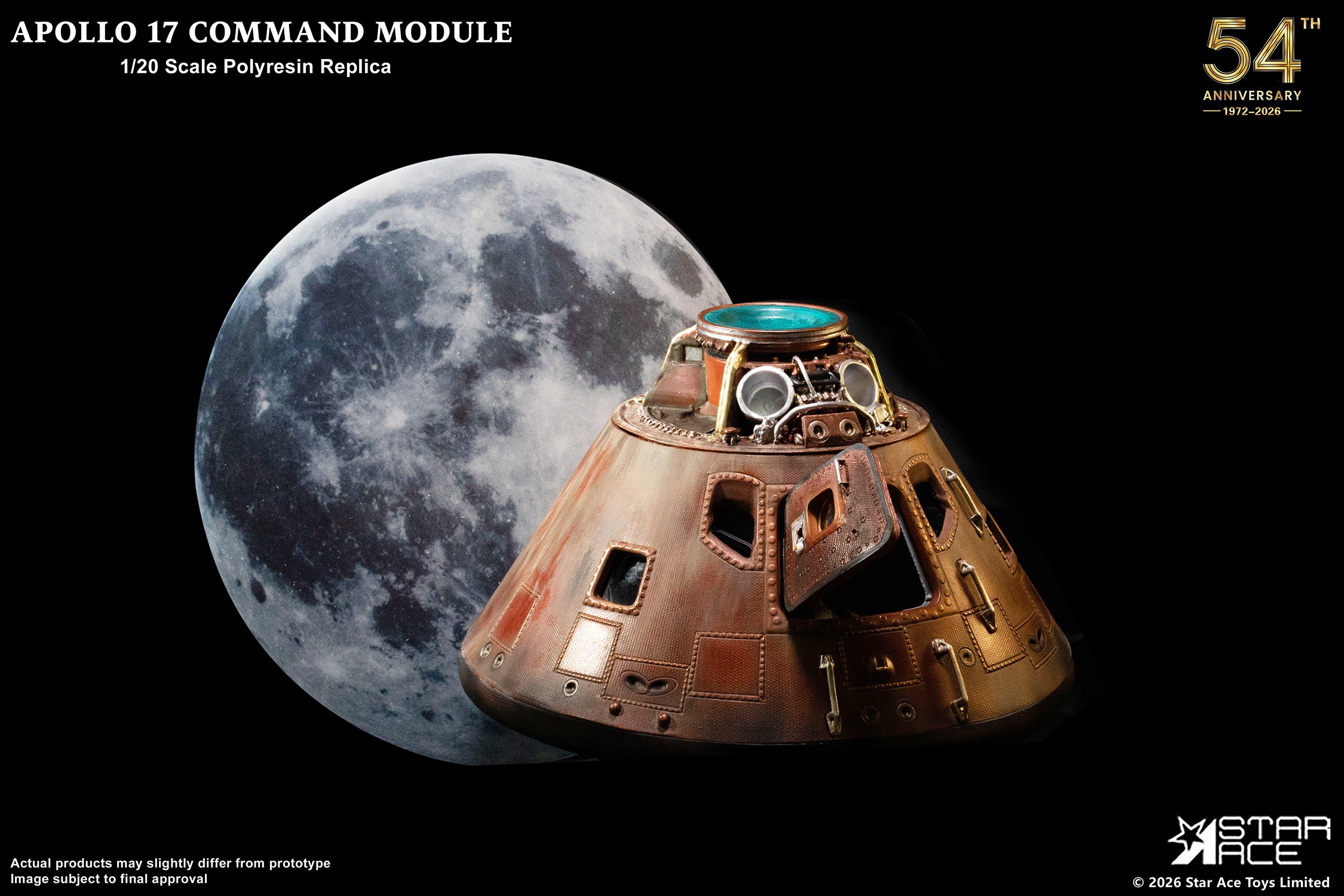Apollo 17 Command Module Scaled Replica by Star Ace Toys